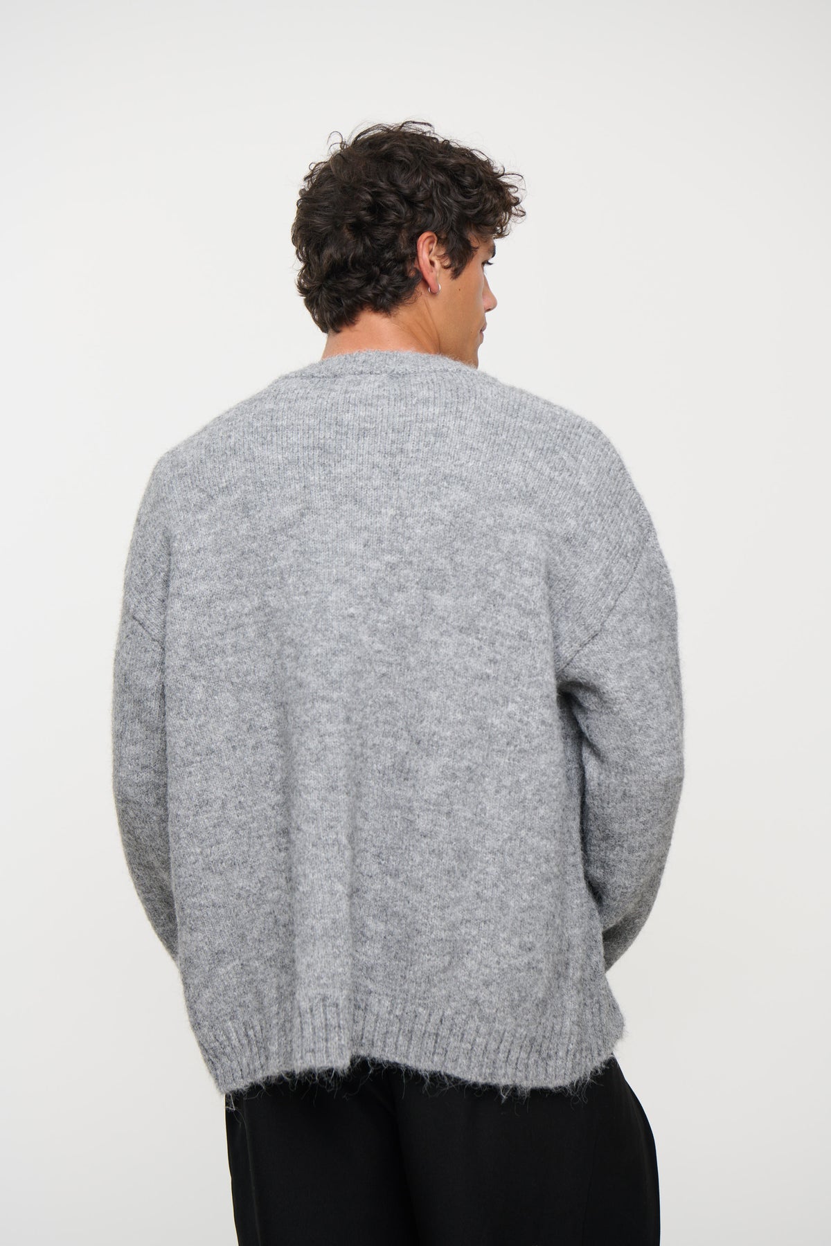 Knitted Oversize Cardigan Grey