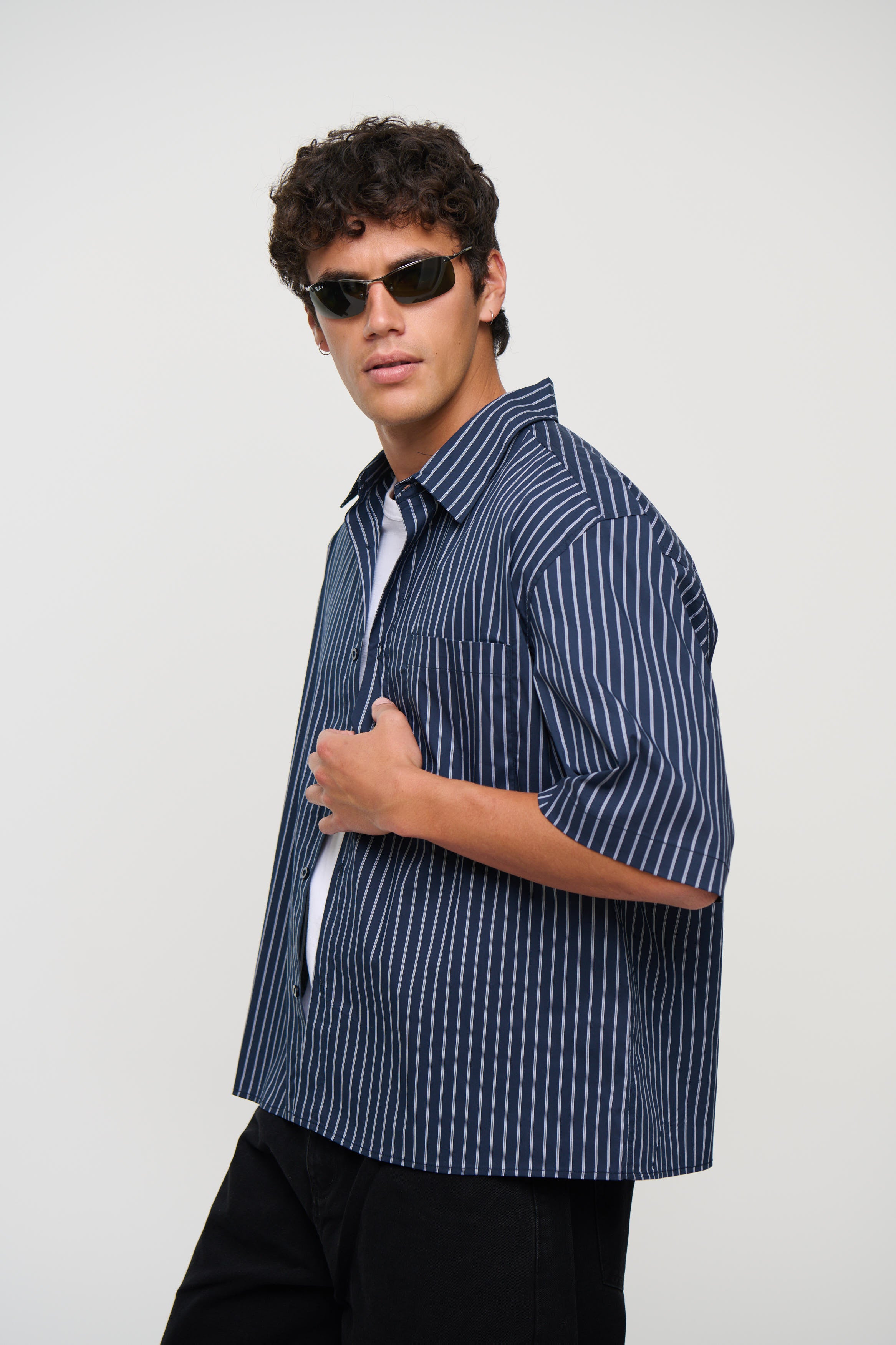 NTH Box Shirt Navy