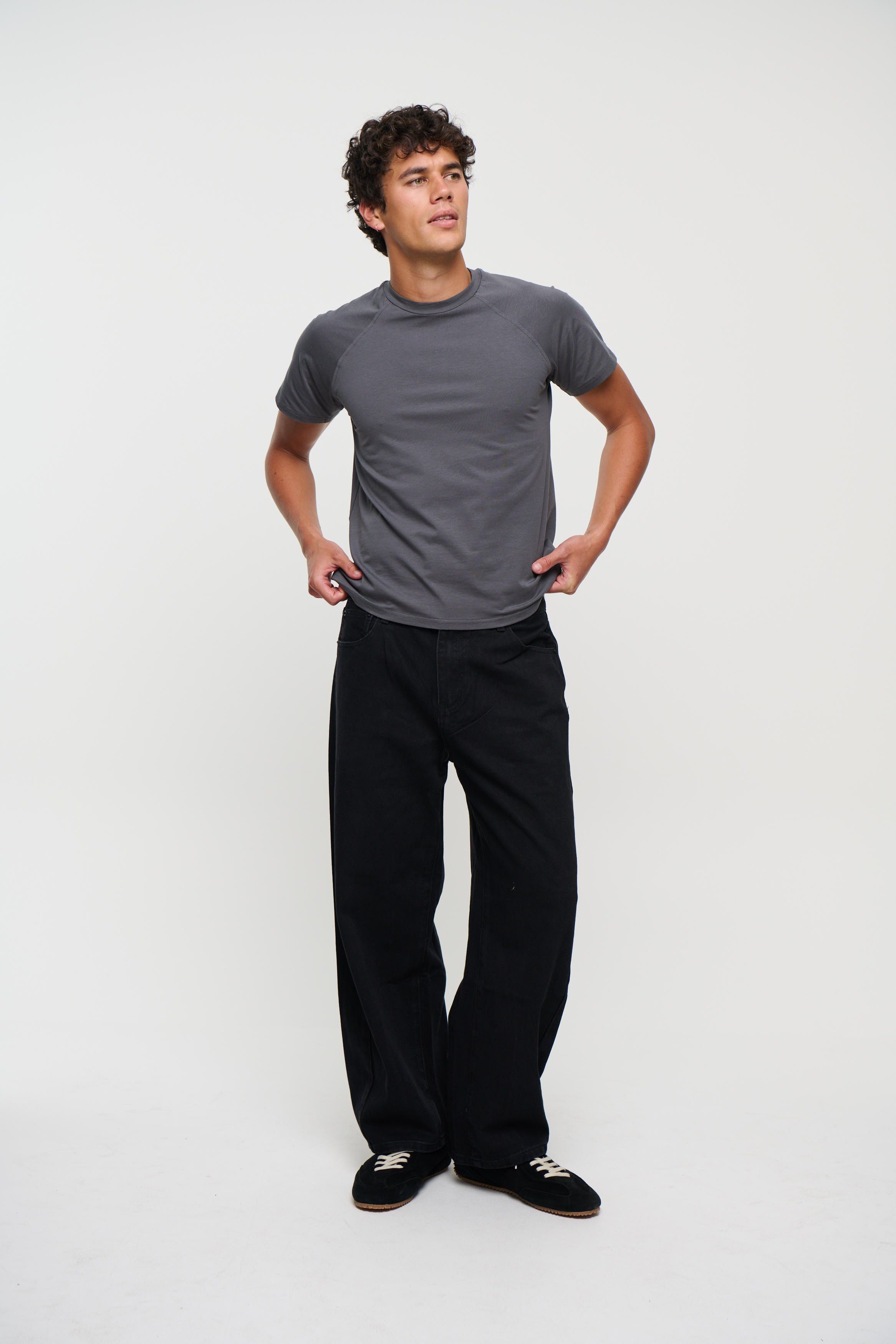 Kyle Wide Denim Black