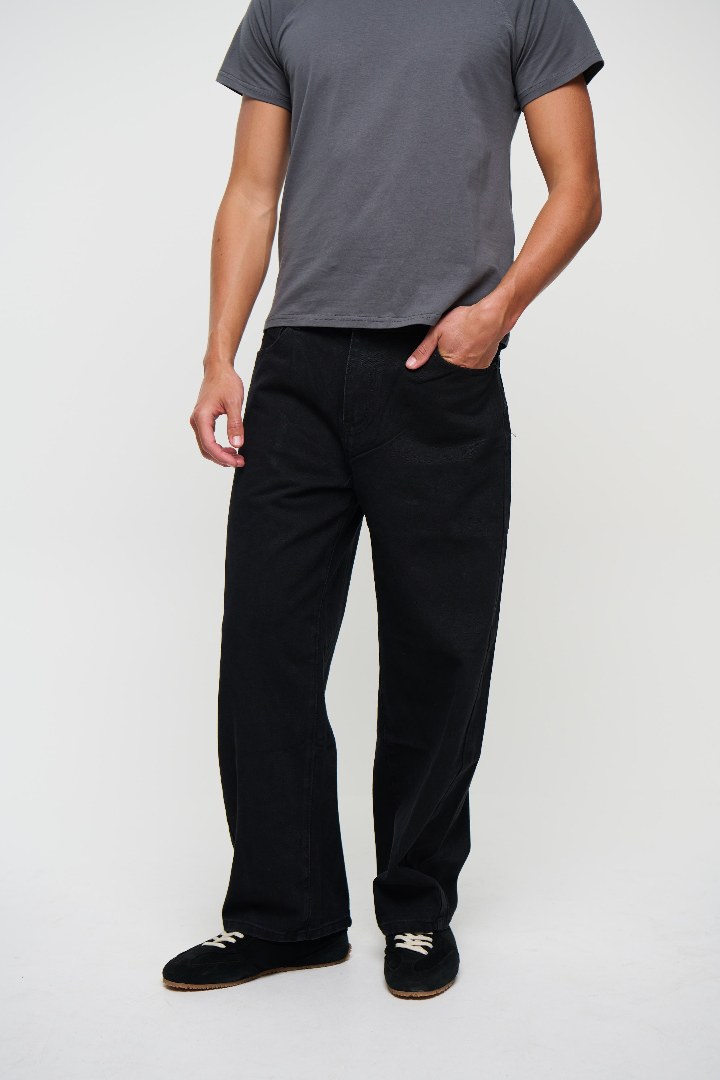 Kyle Wide Denim Black