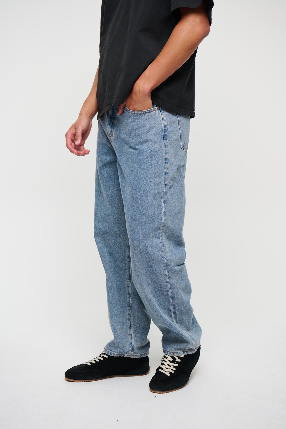 Cruz Baggy Denim Mid Blue