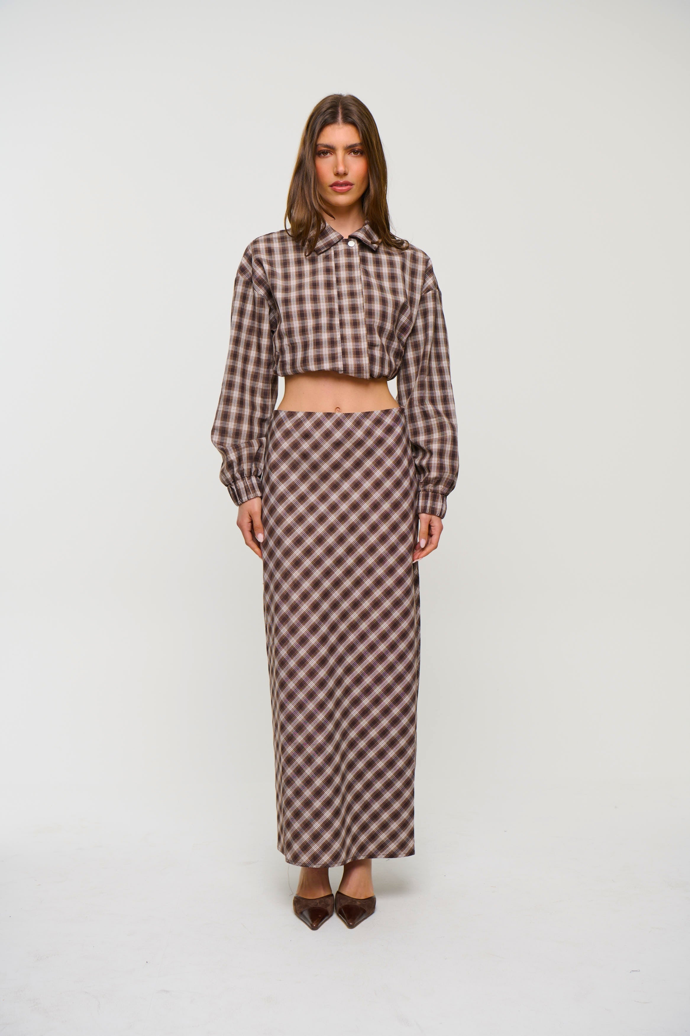 Jaydan Maxi Skirt Chocolate
