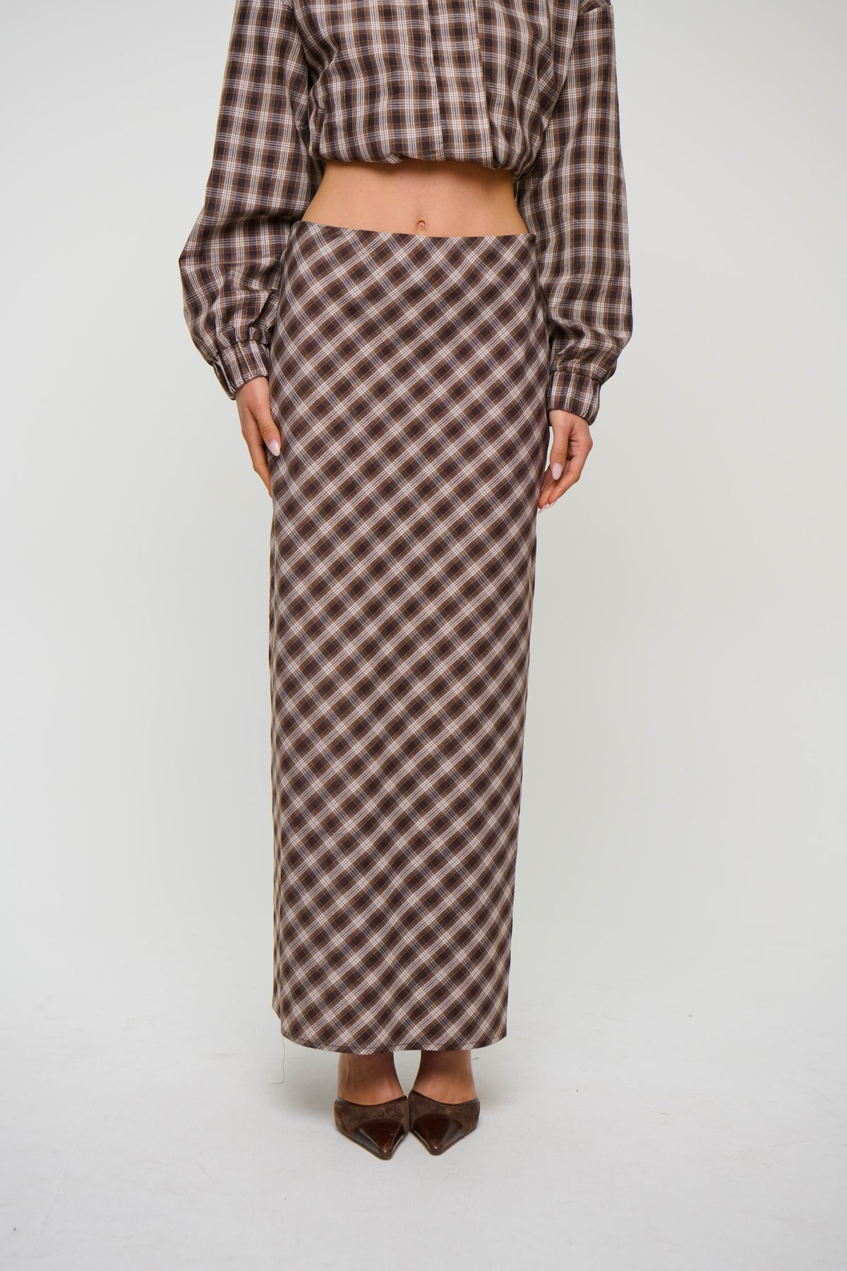 Jaydan Maxi Skirt Chocolate