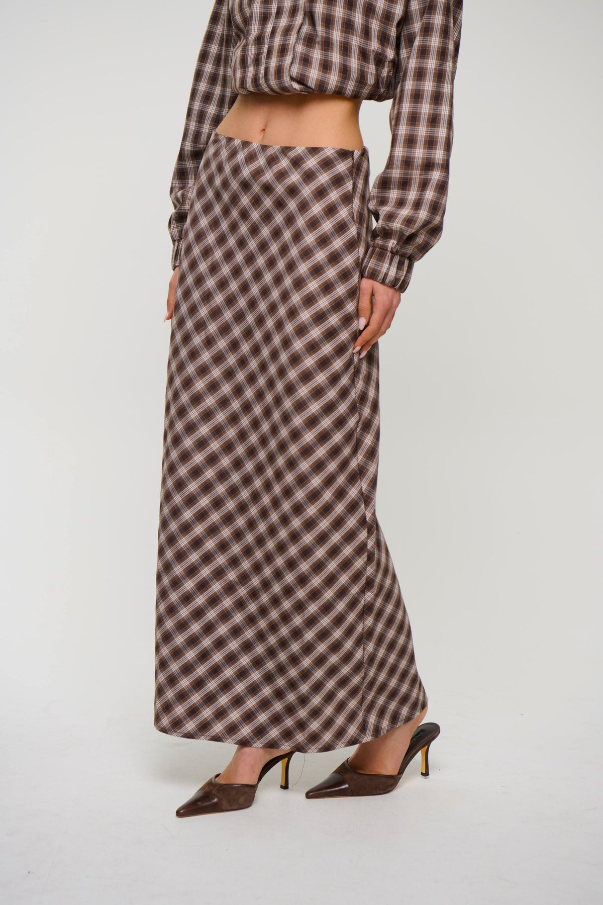 Jaydan Maxi Skirt Chocolate