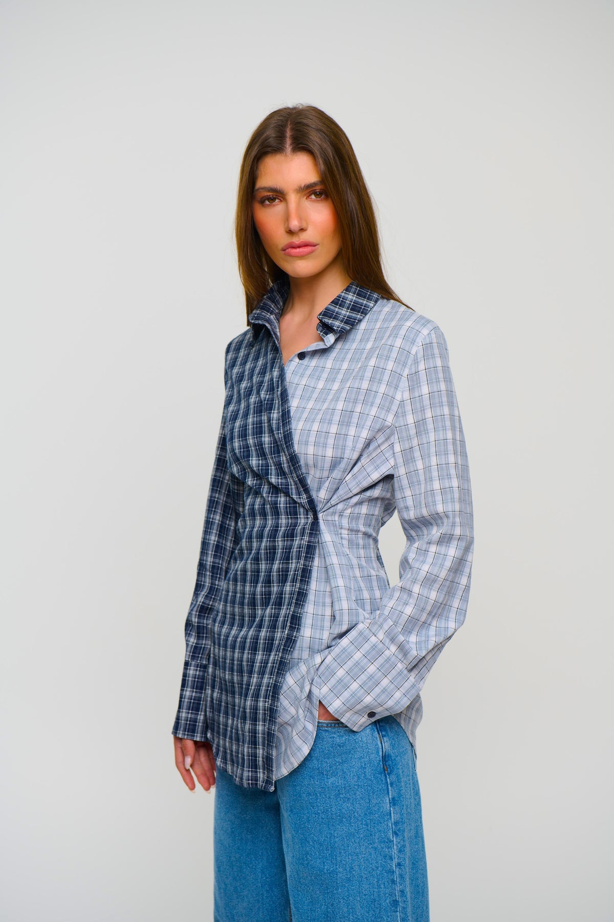 Tully Checkered Shirt Ocean