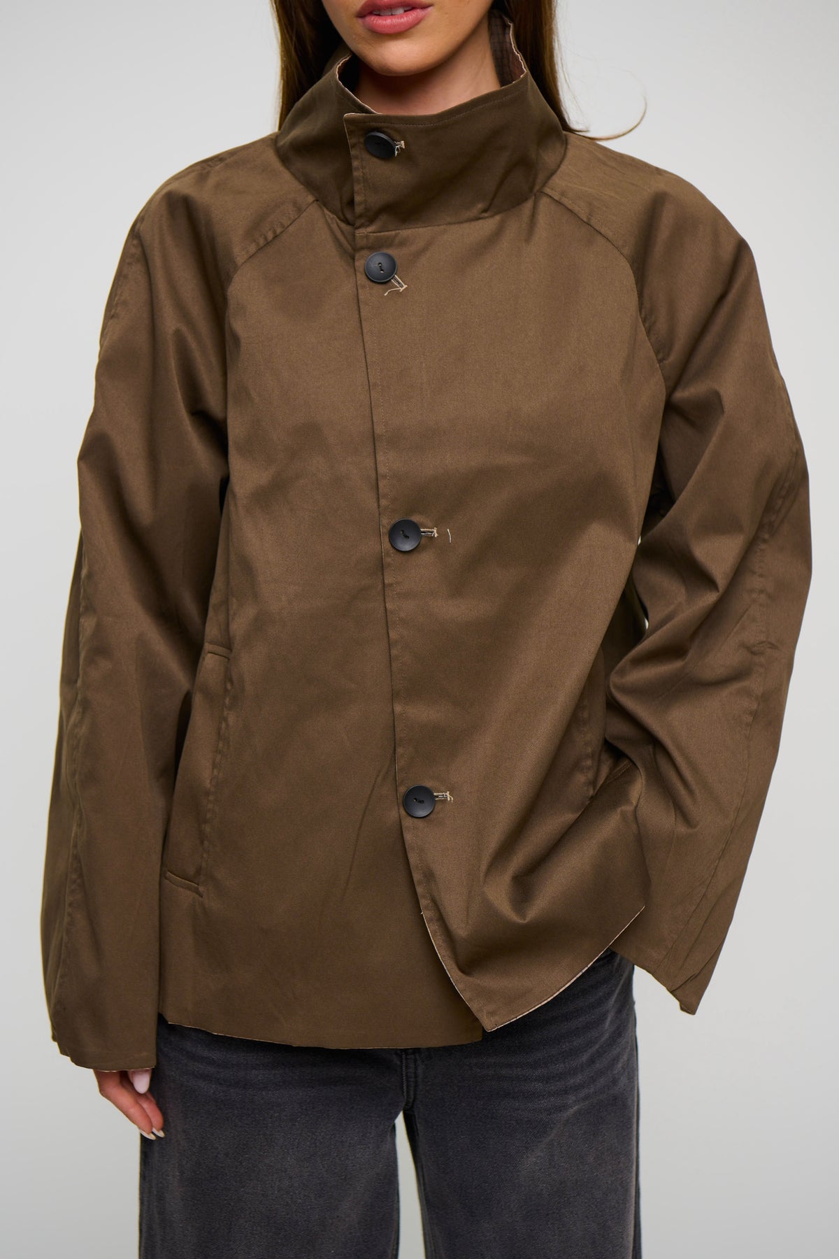 Katrina Reversible Jacket Brown