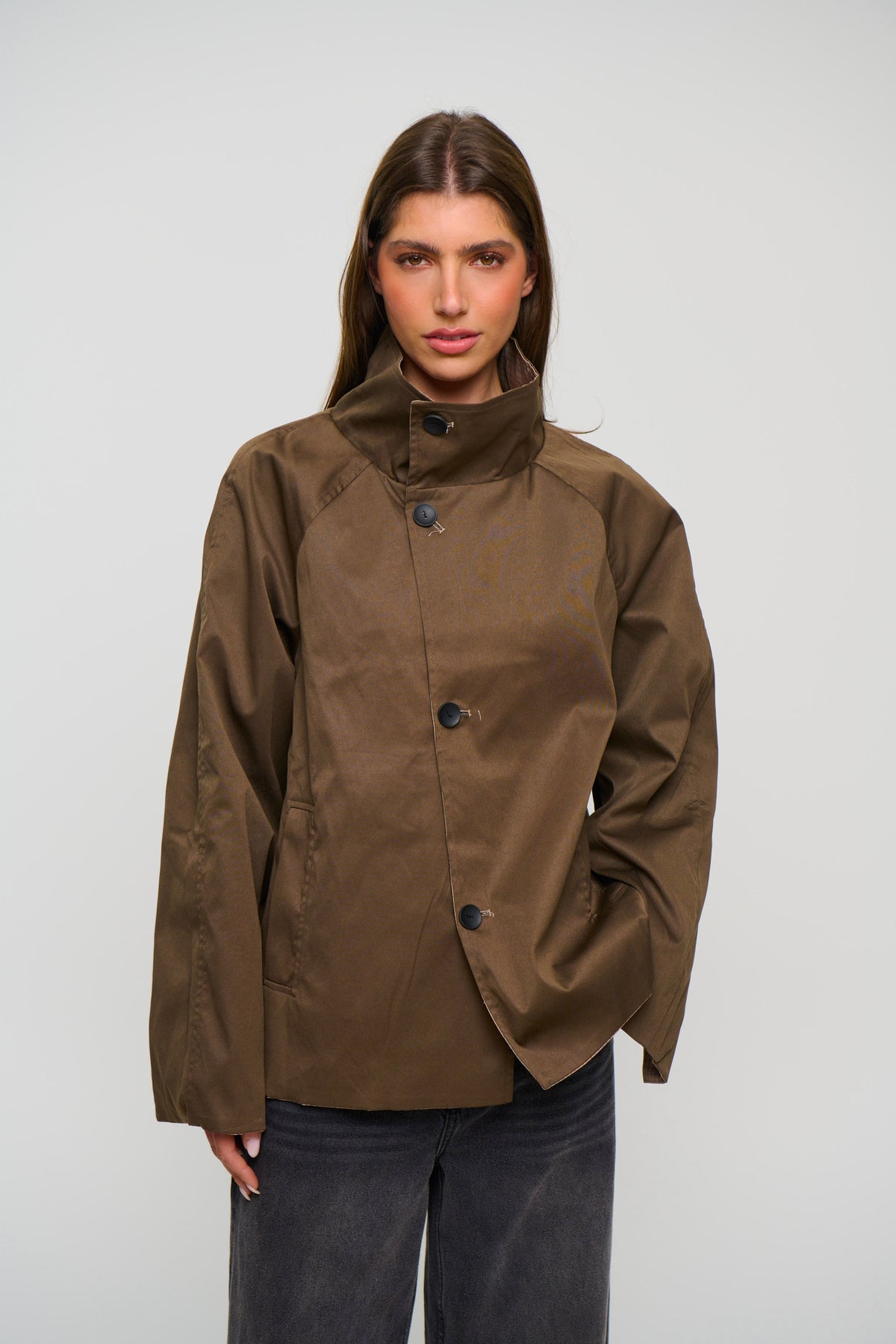 Katrina Reversible Jacket Brown