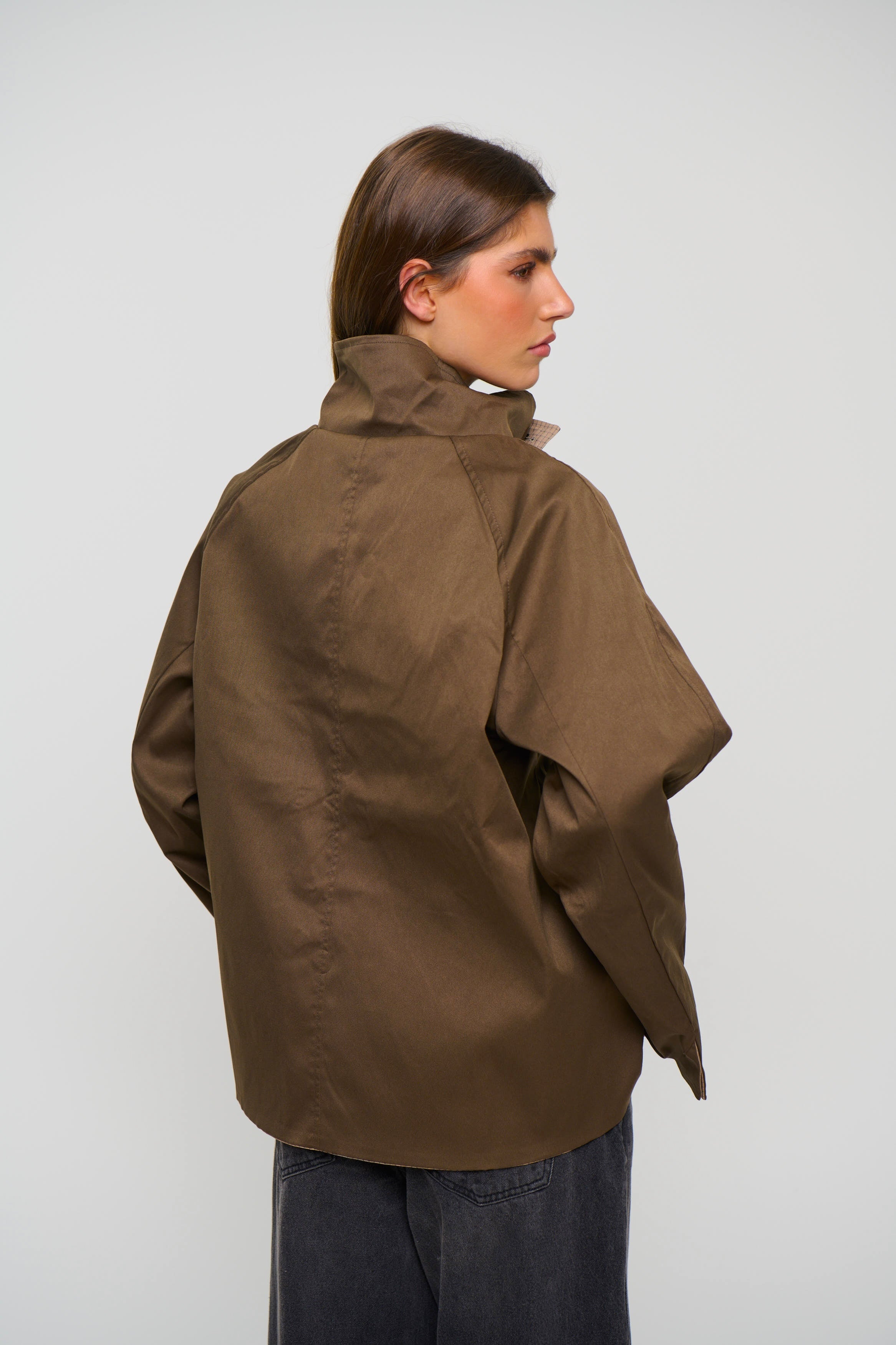 Katrina Reversible Jacket Brown