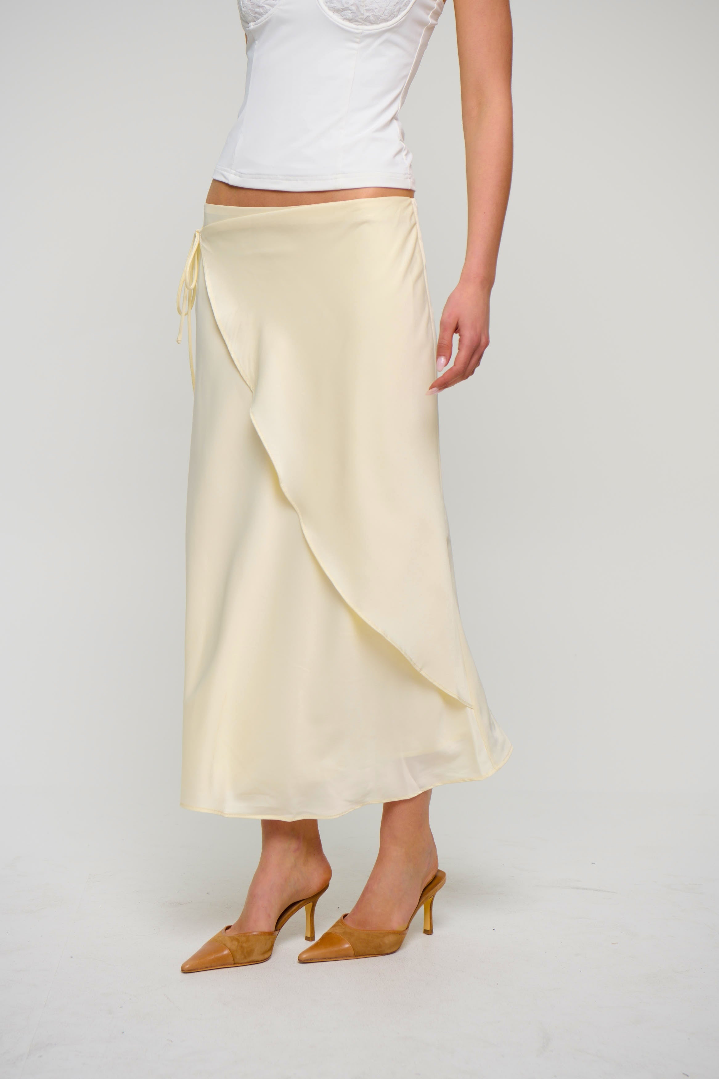 Levi Maxi Skirt Lemon