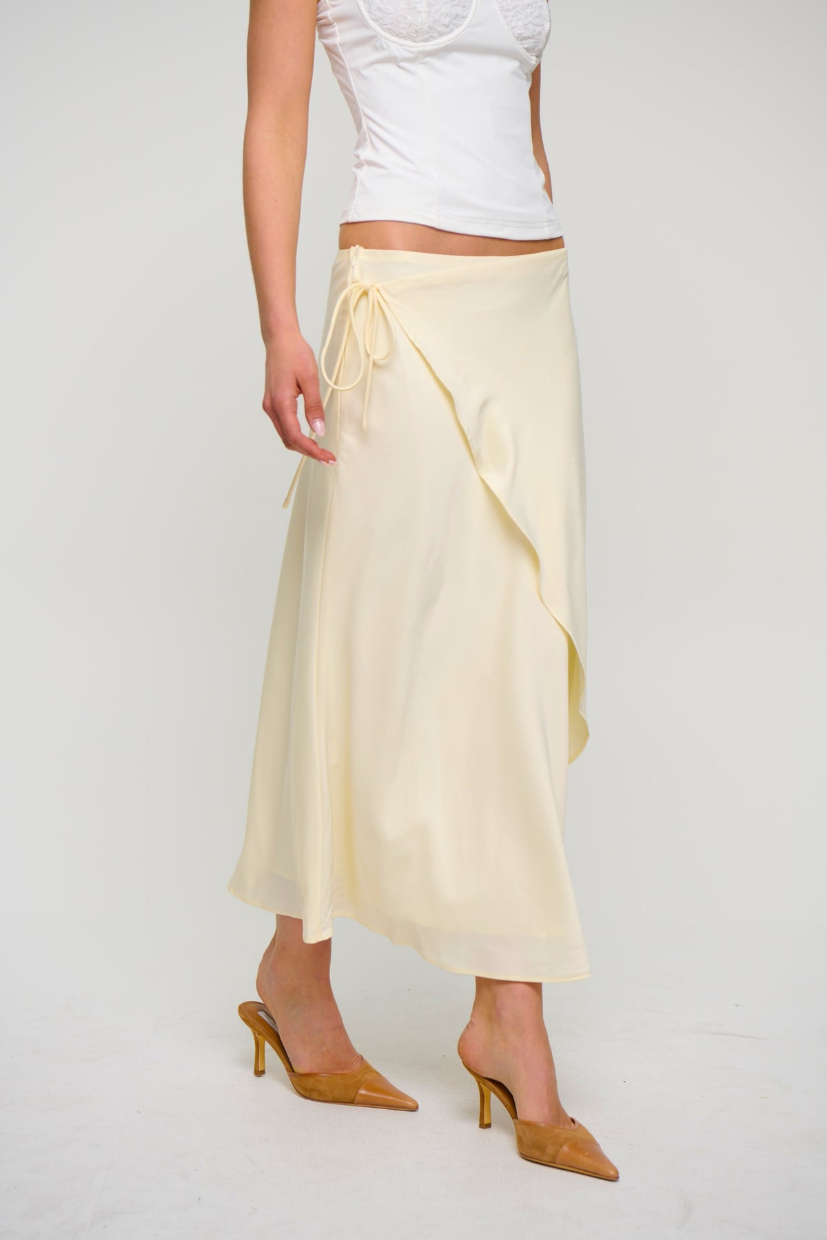 Levi Maxi Skirt Lemon