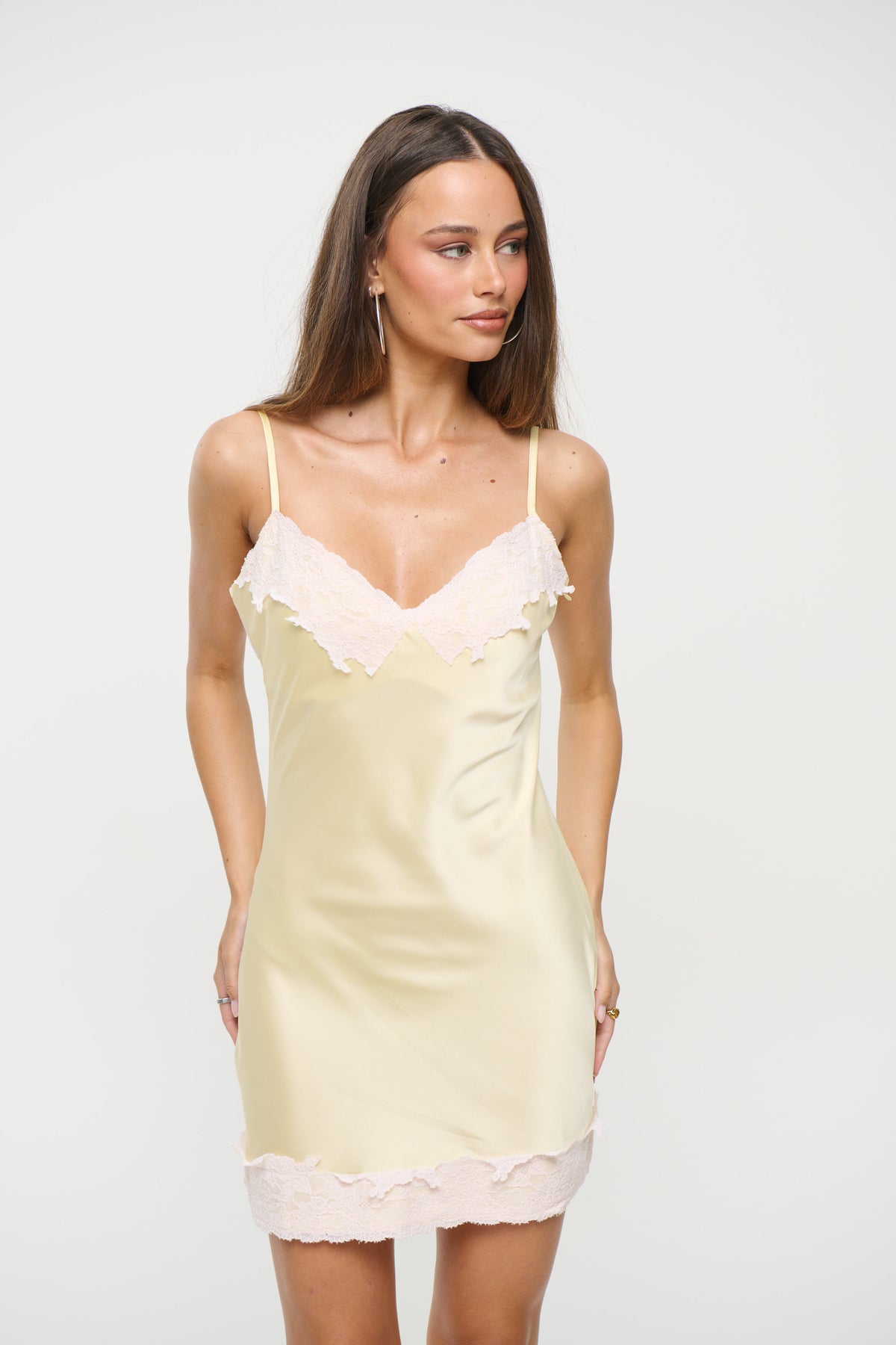 Rhode Mini Dress Butter Yellow