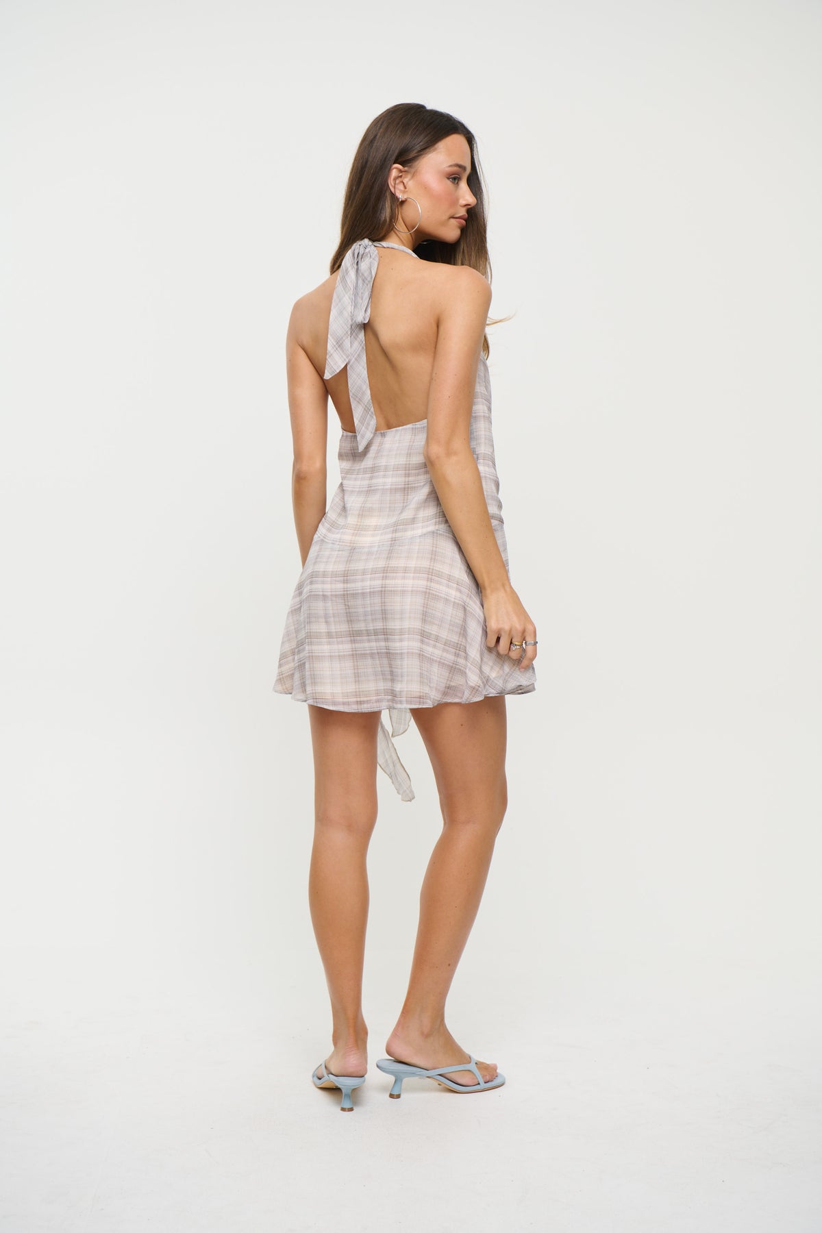 Linda Wrap Dress Grey