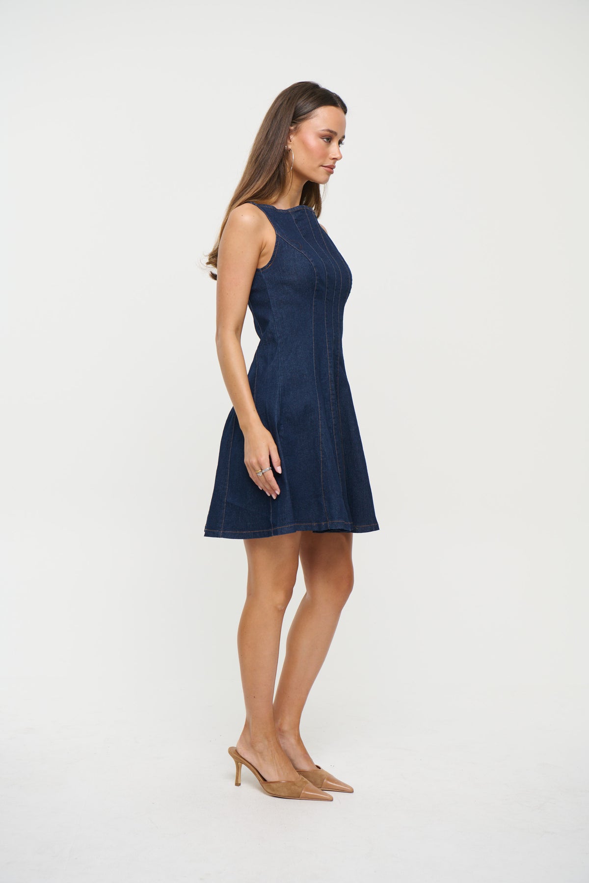 Simone Denim Mini Dress Indigo