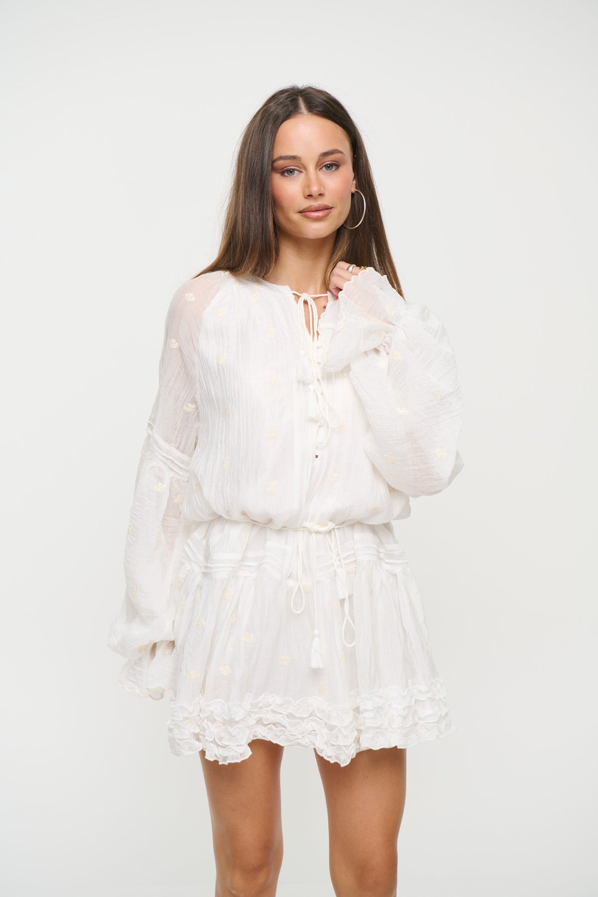 Celina Mini Dress White