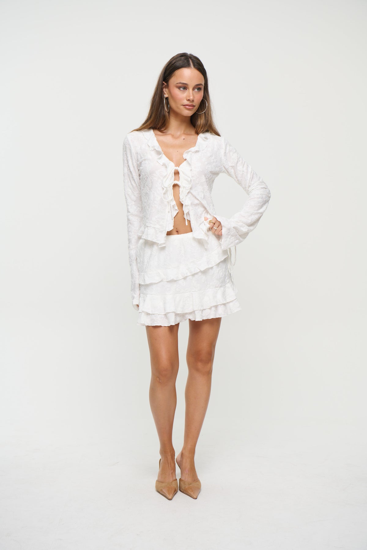 Lani Mini Skirt White
