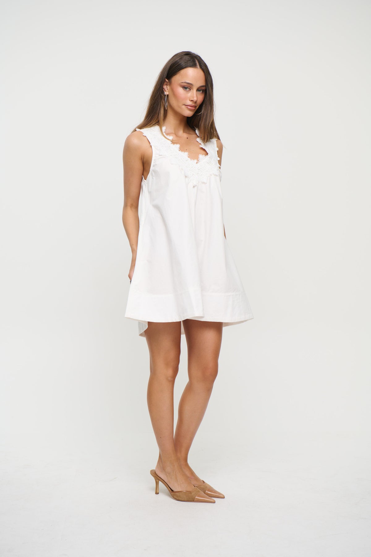 Amelia Mini Dress White