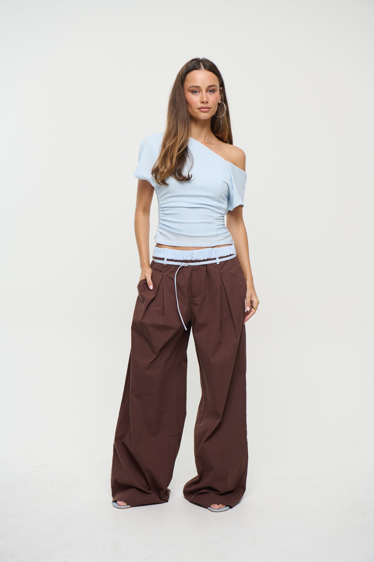 Britta Pants Chocolate/Sky