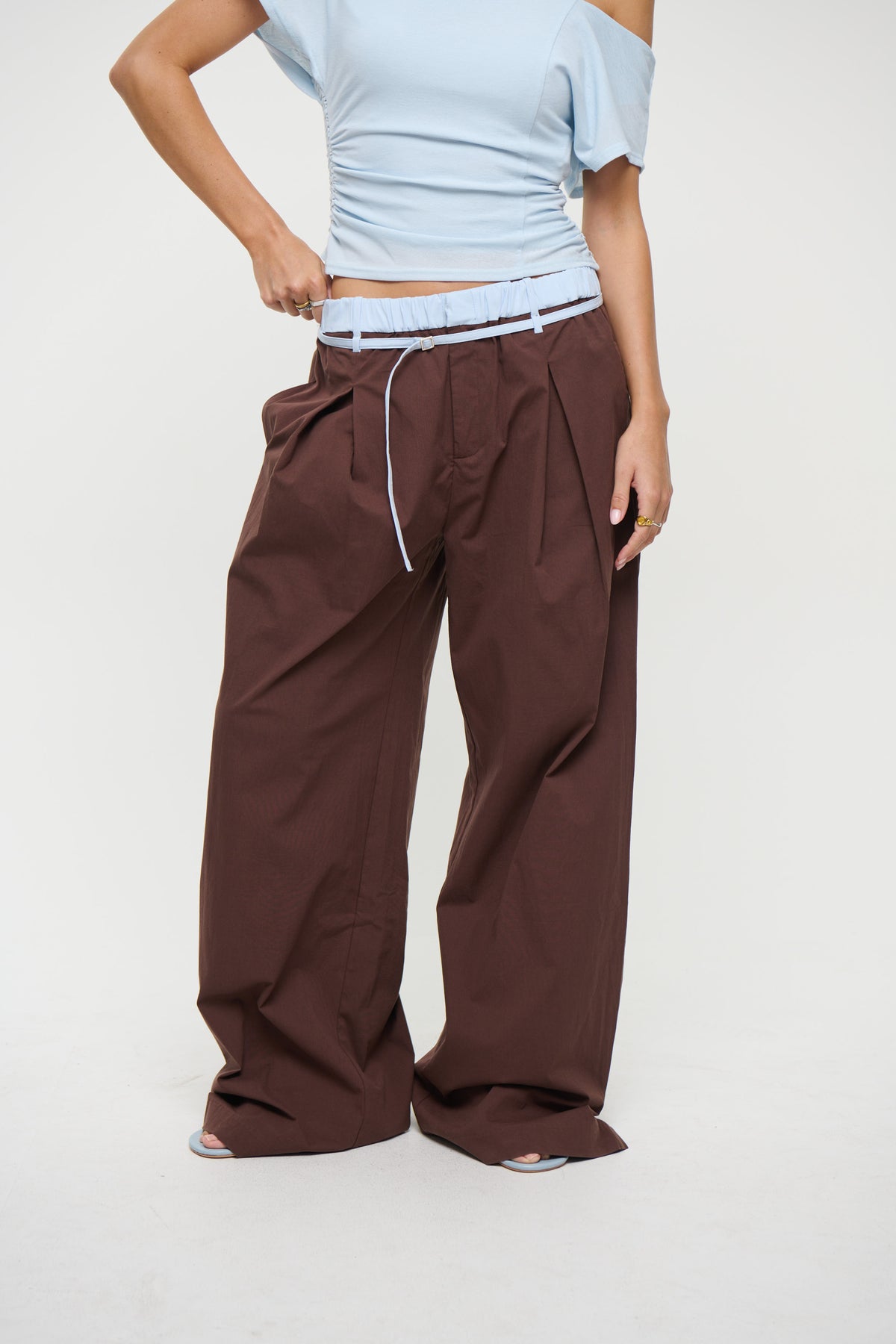 Britta Pants Chocolate/Sky