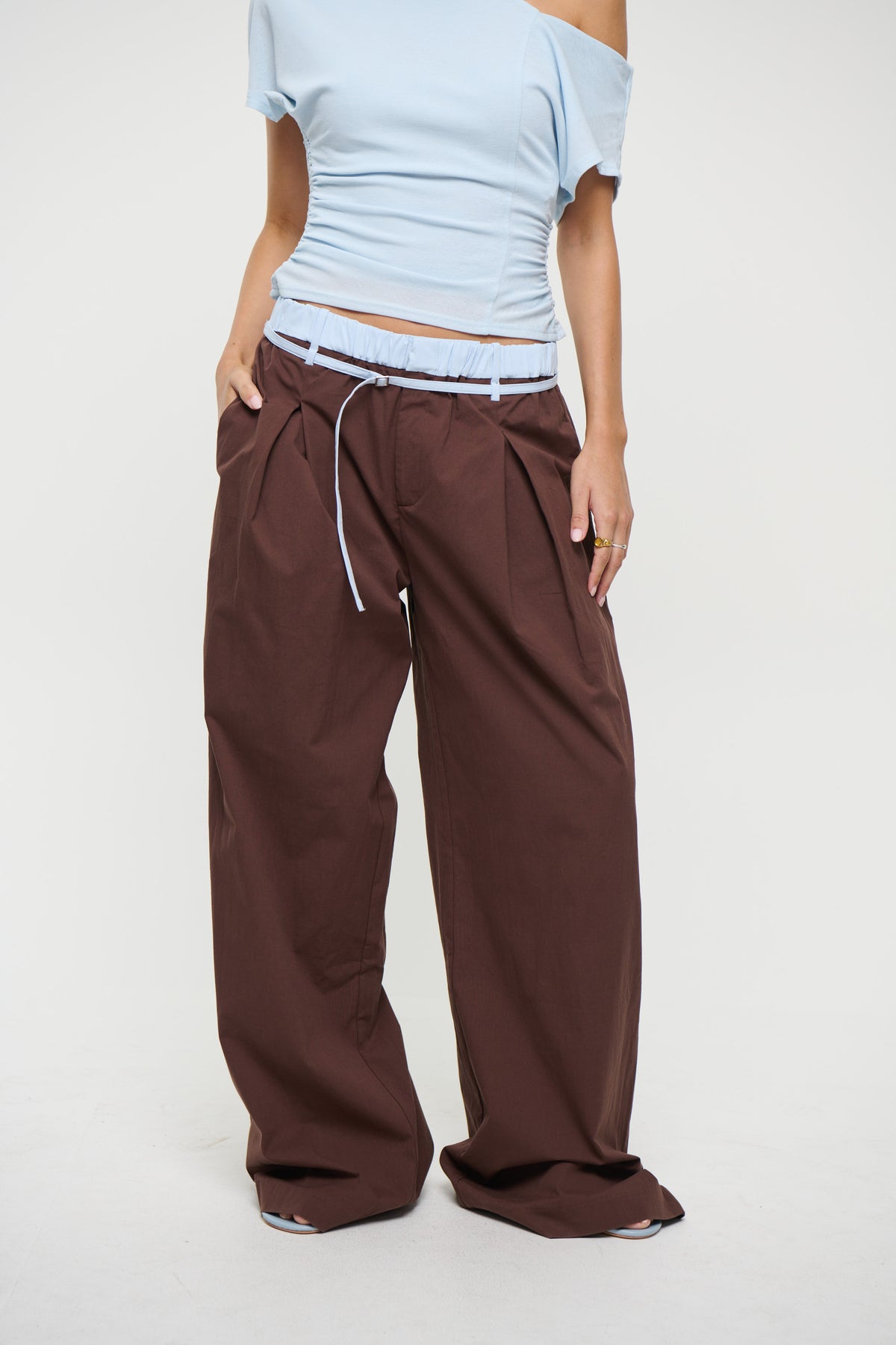 Britta Pants Chocolate/Sky