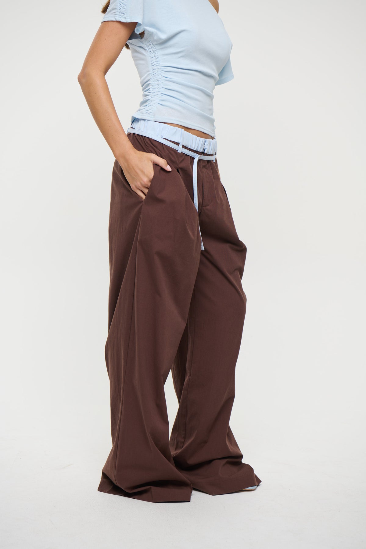 Britta Pants Chocolate/Sky