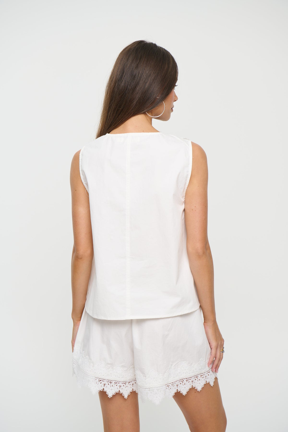 Jazmina Lace Top White