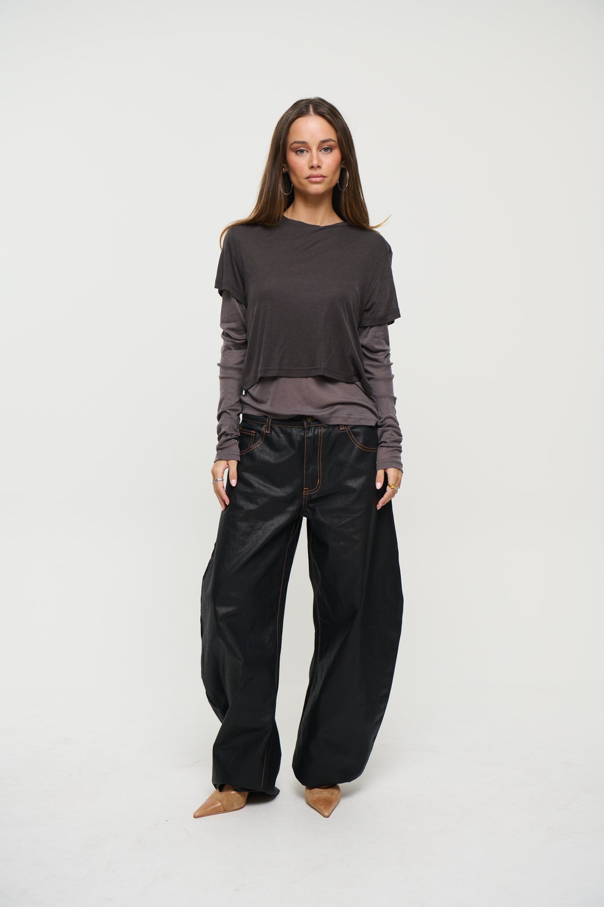 Calenia Top Dark Grey