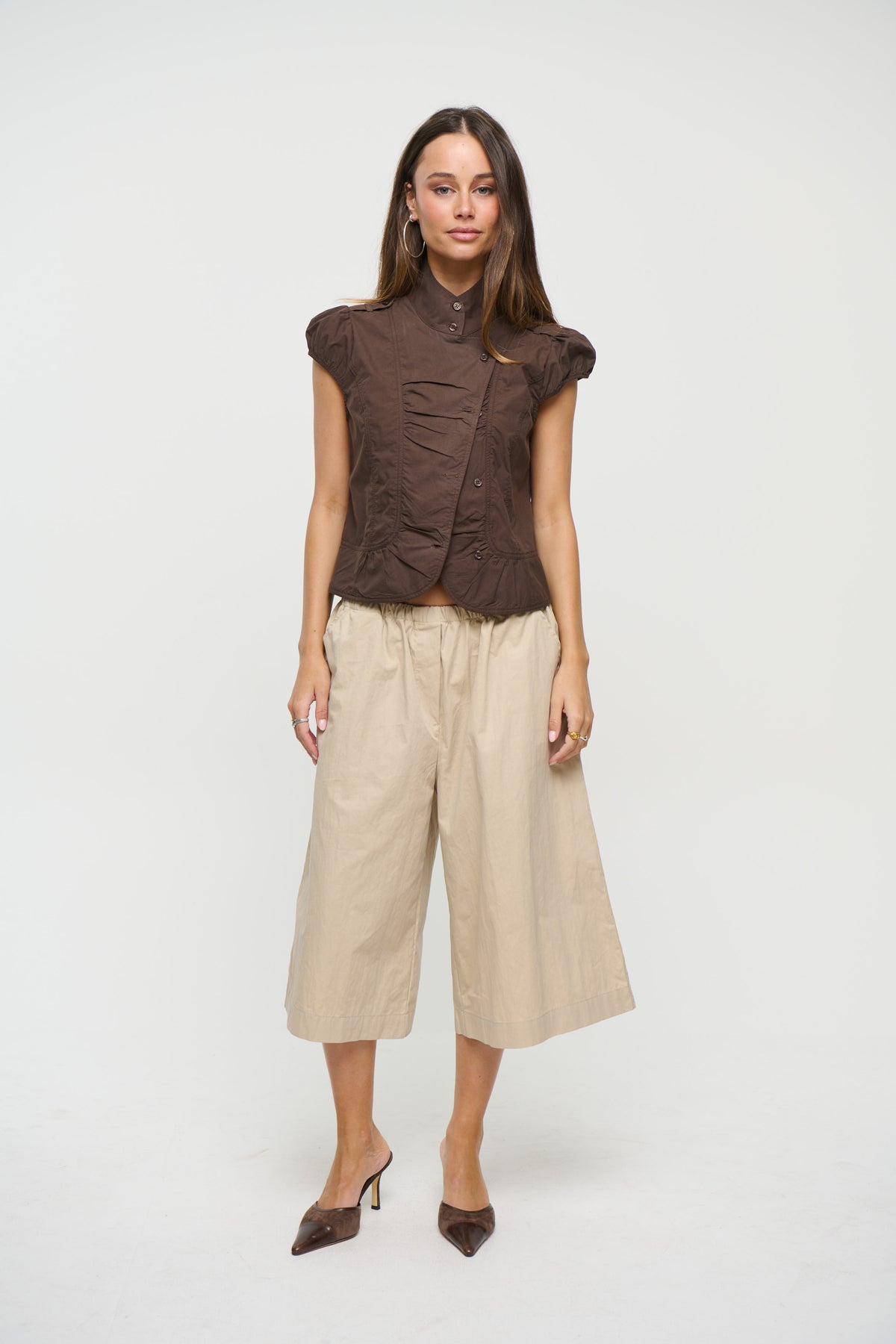 Yianni Short Sleeve Shirt Chocolate