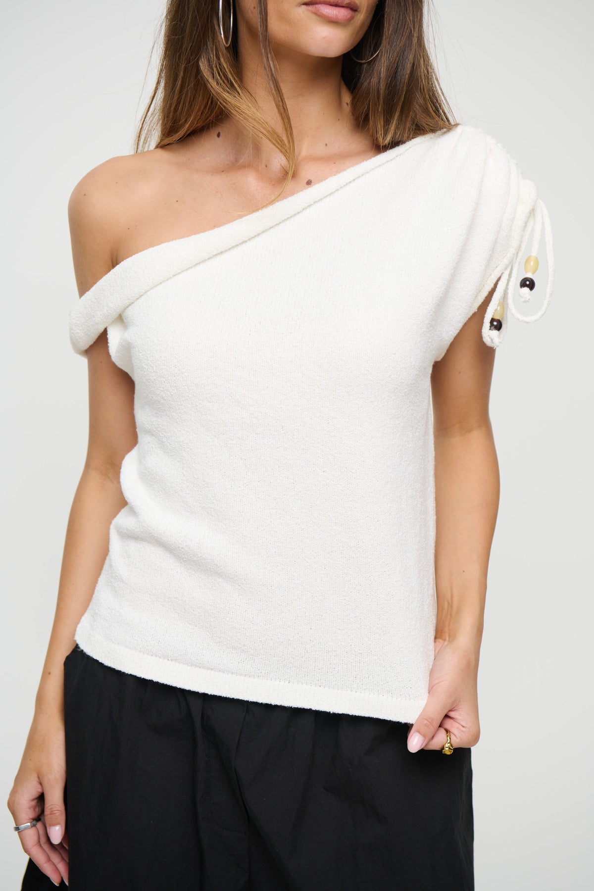 Brooke Knit Tank White