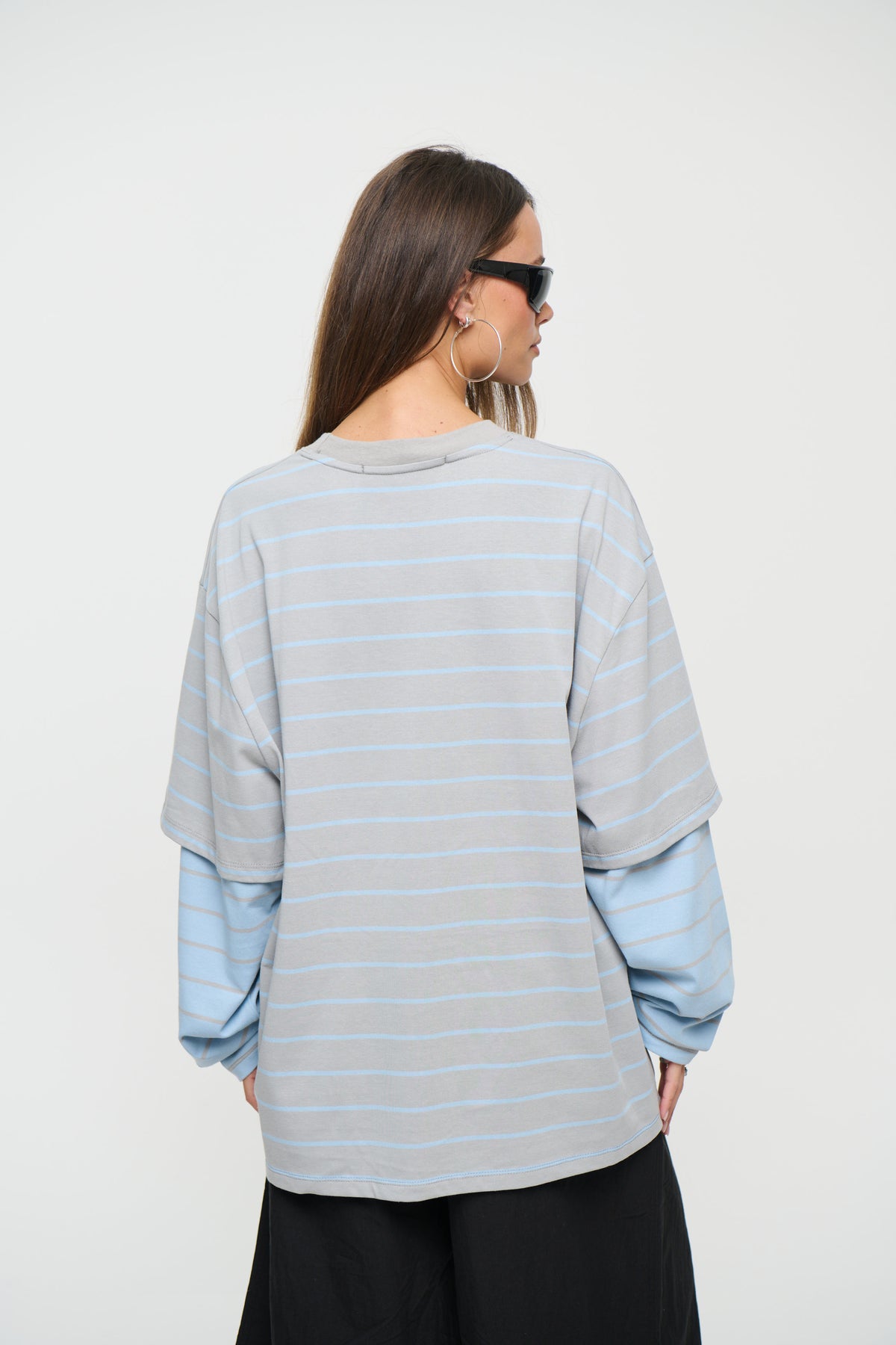 Bottega Shirt Cloudy Sky Stripe