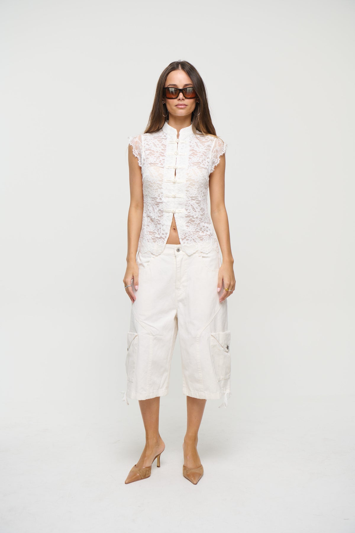 Anita Lace Top White