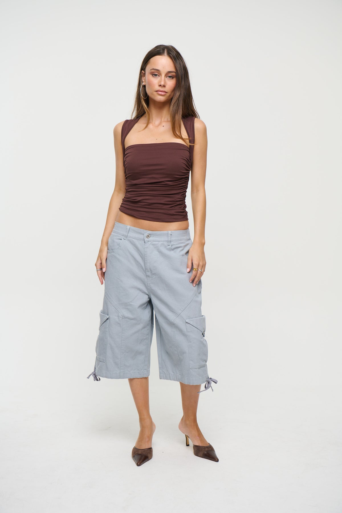 Annie Cargo Short Powder Blue