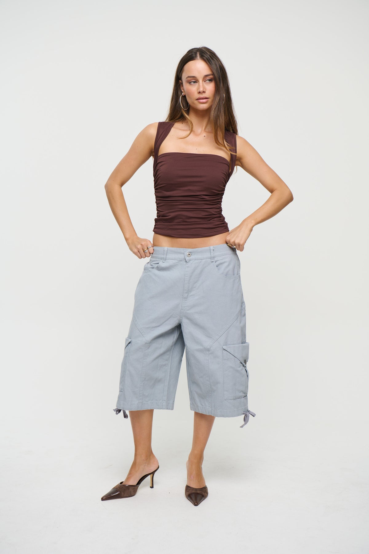 Annie Cargo Short Powder Blue