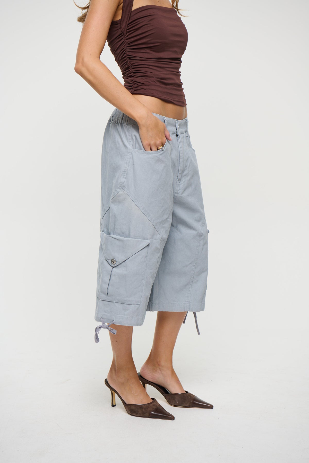 Annie Cargo Short Powder Blue