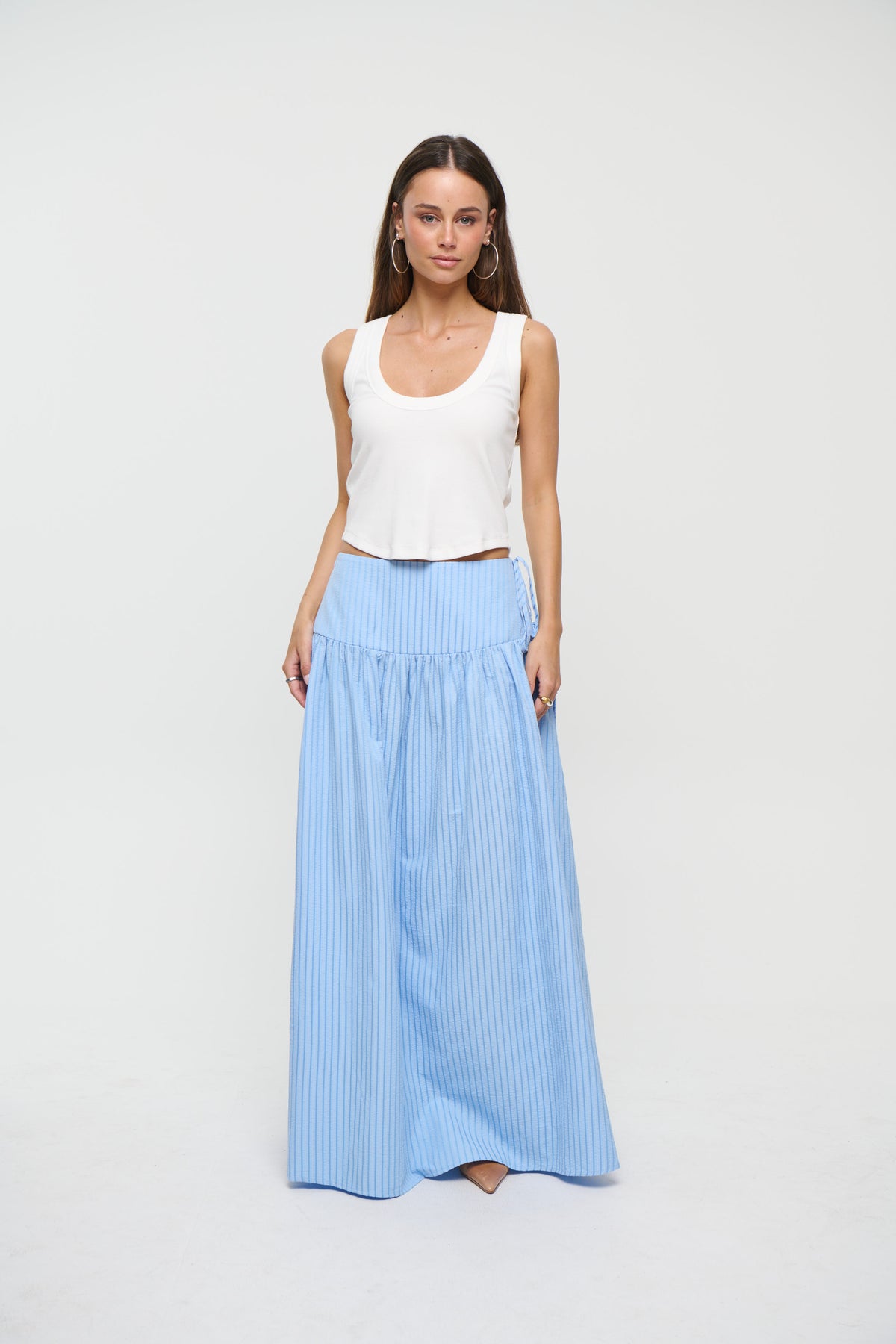 Minnie Maxi Skirt Ocean