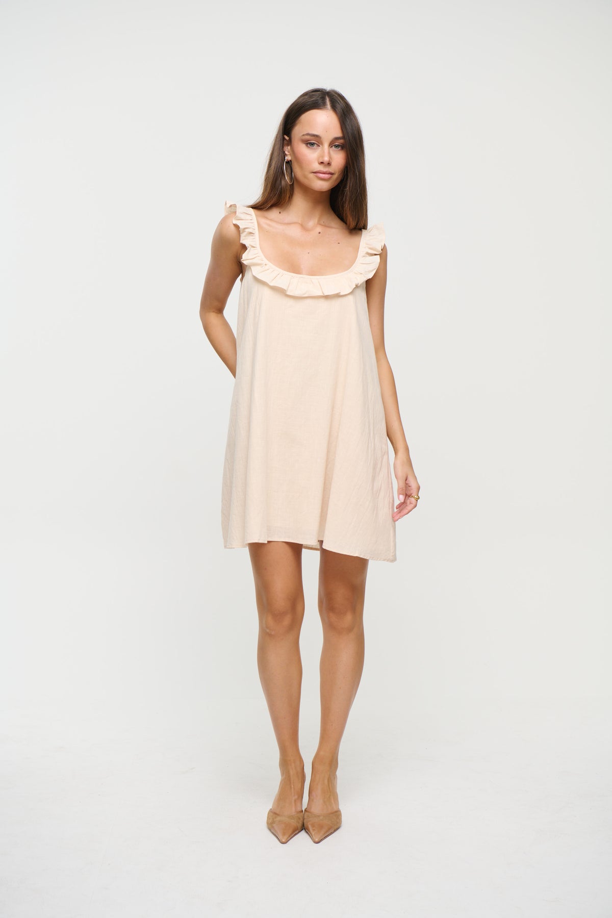 Perla Mini Dress Oat