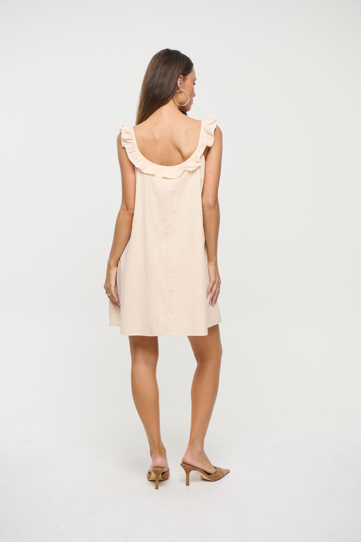 Perla Mini Dress Oat - FINAL SALE