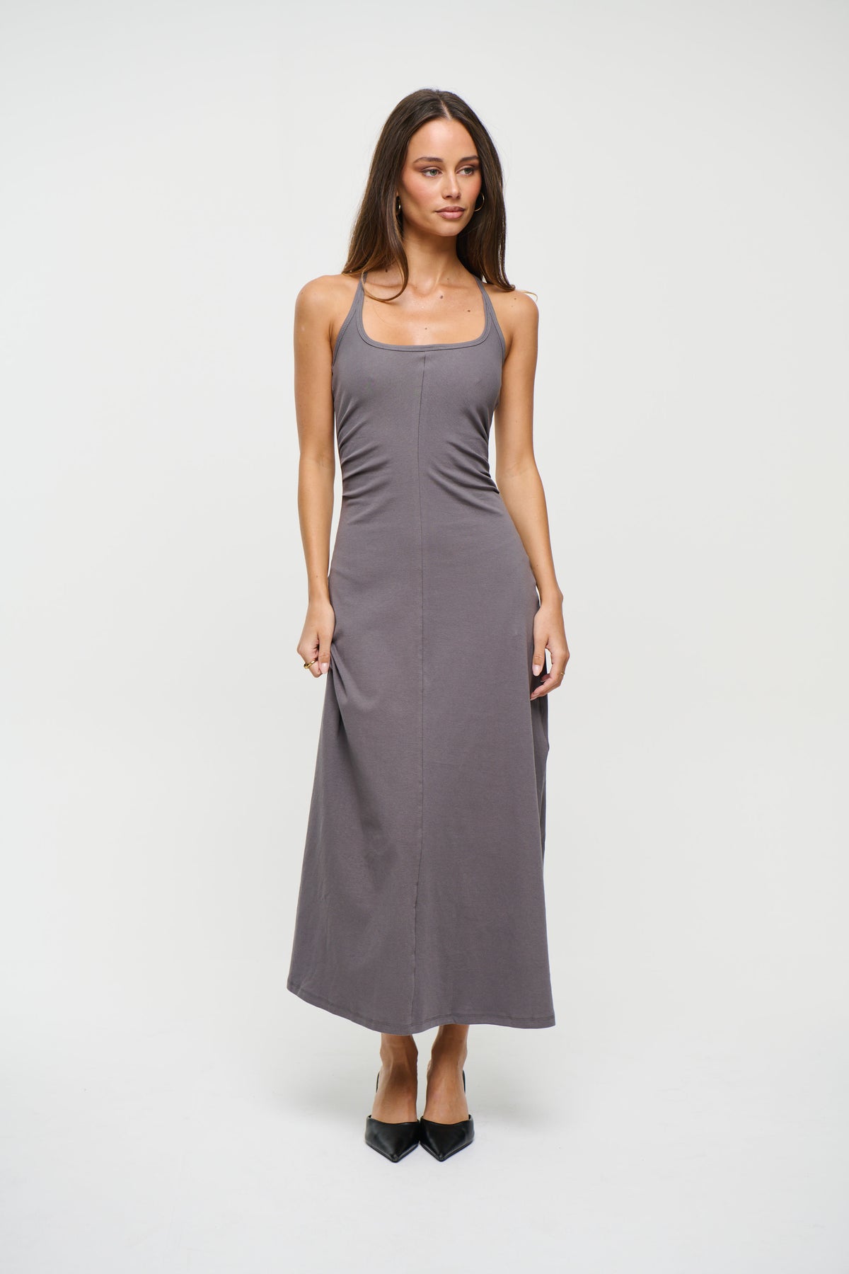 Alma Midi Dress Slate