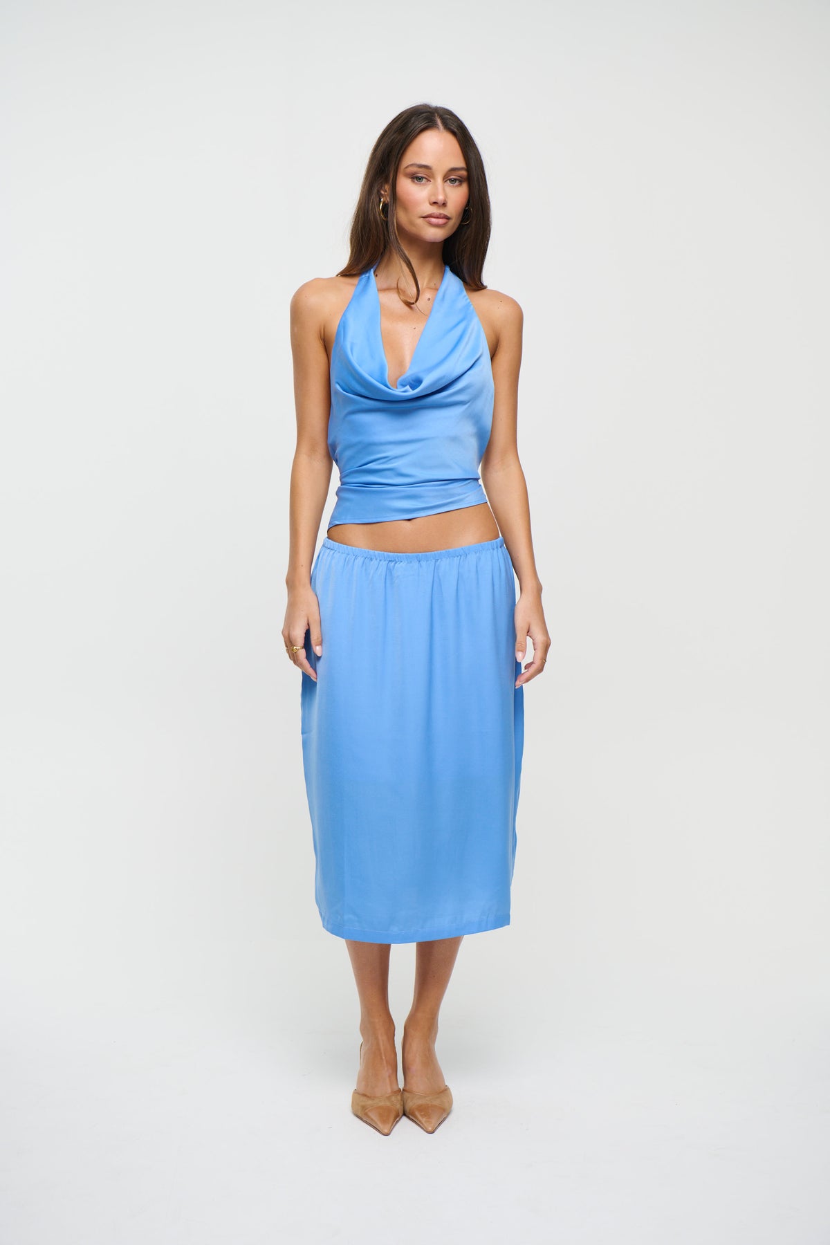 Ava Halter Top Sky