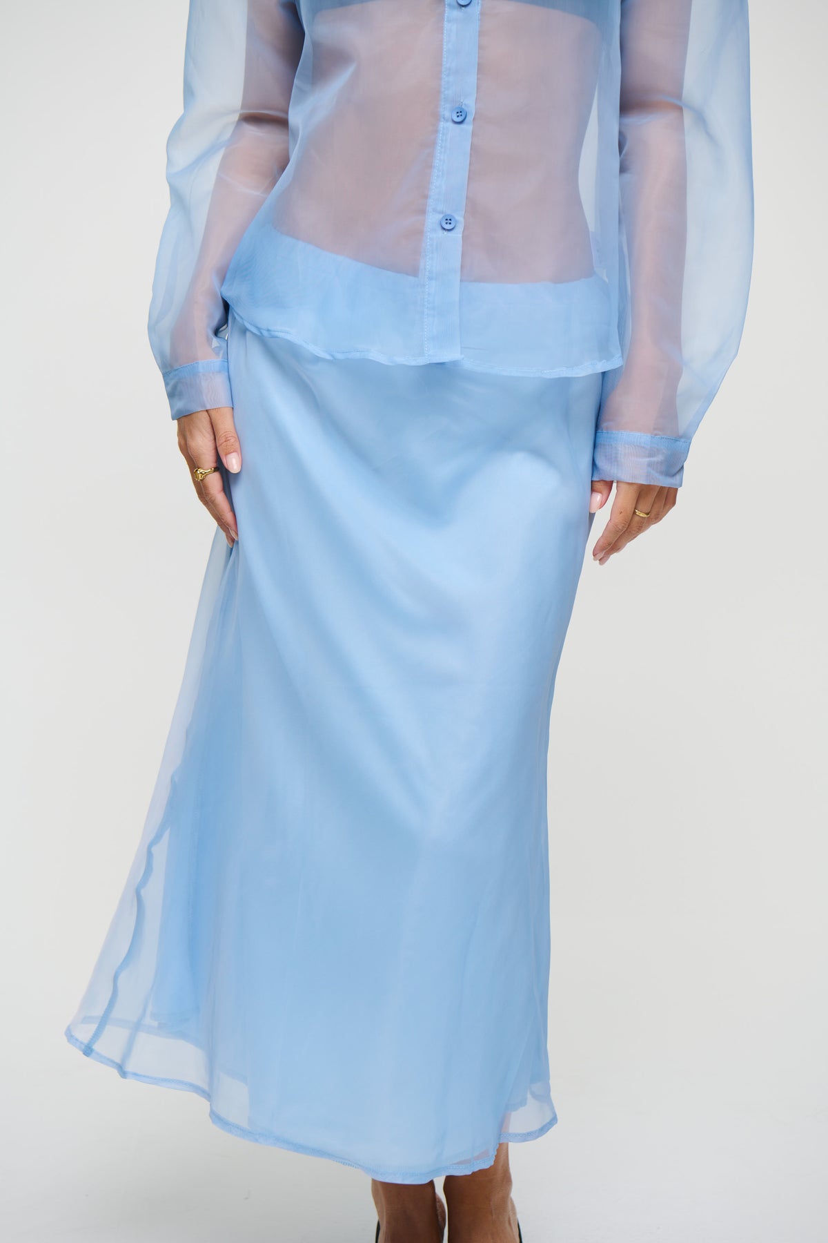 Toni Midi Skirt Sky