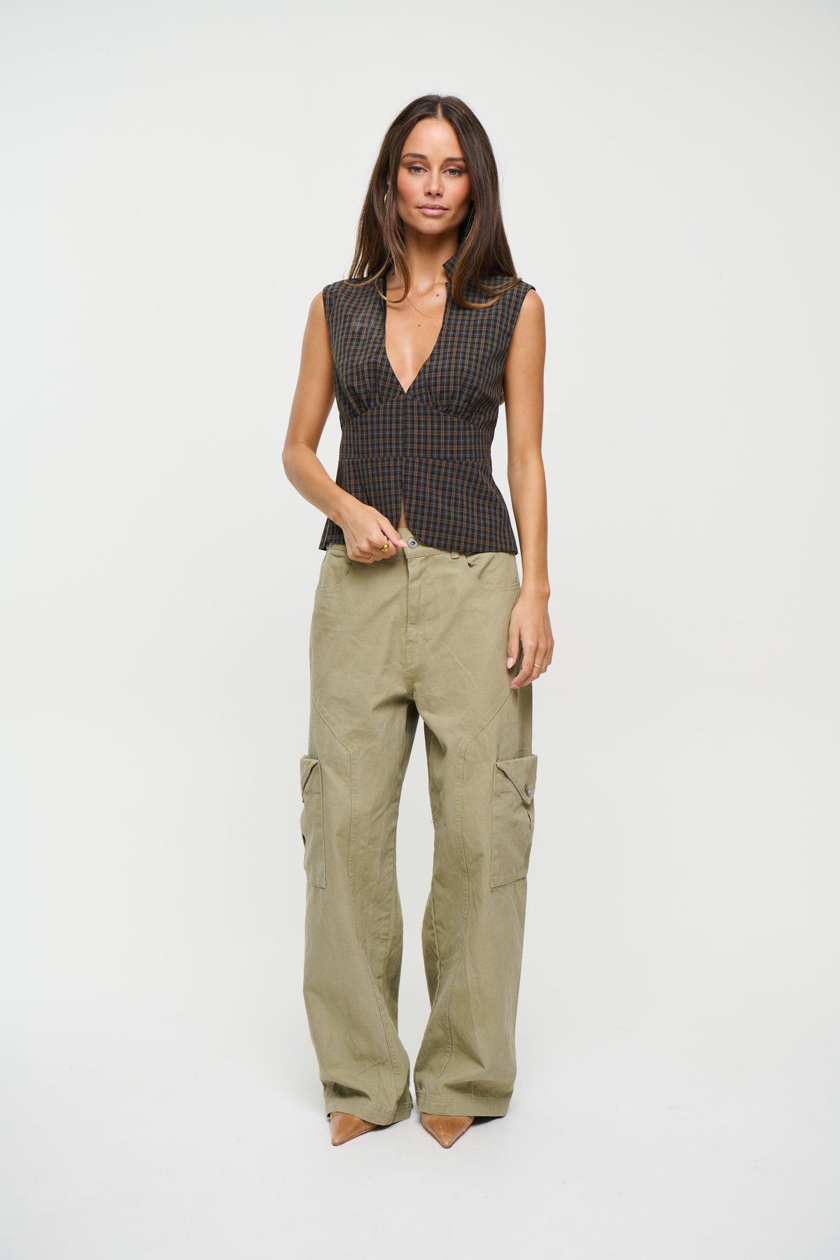 Lucie Top Brown
