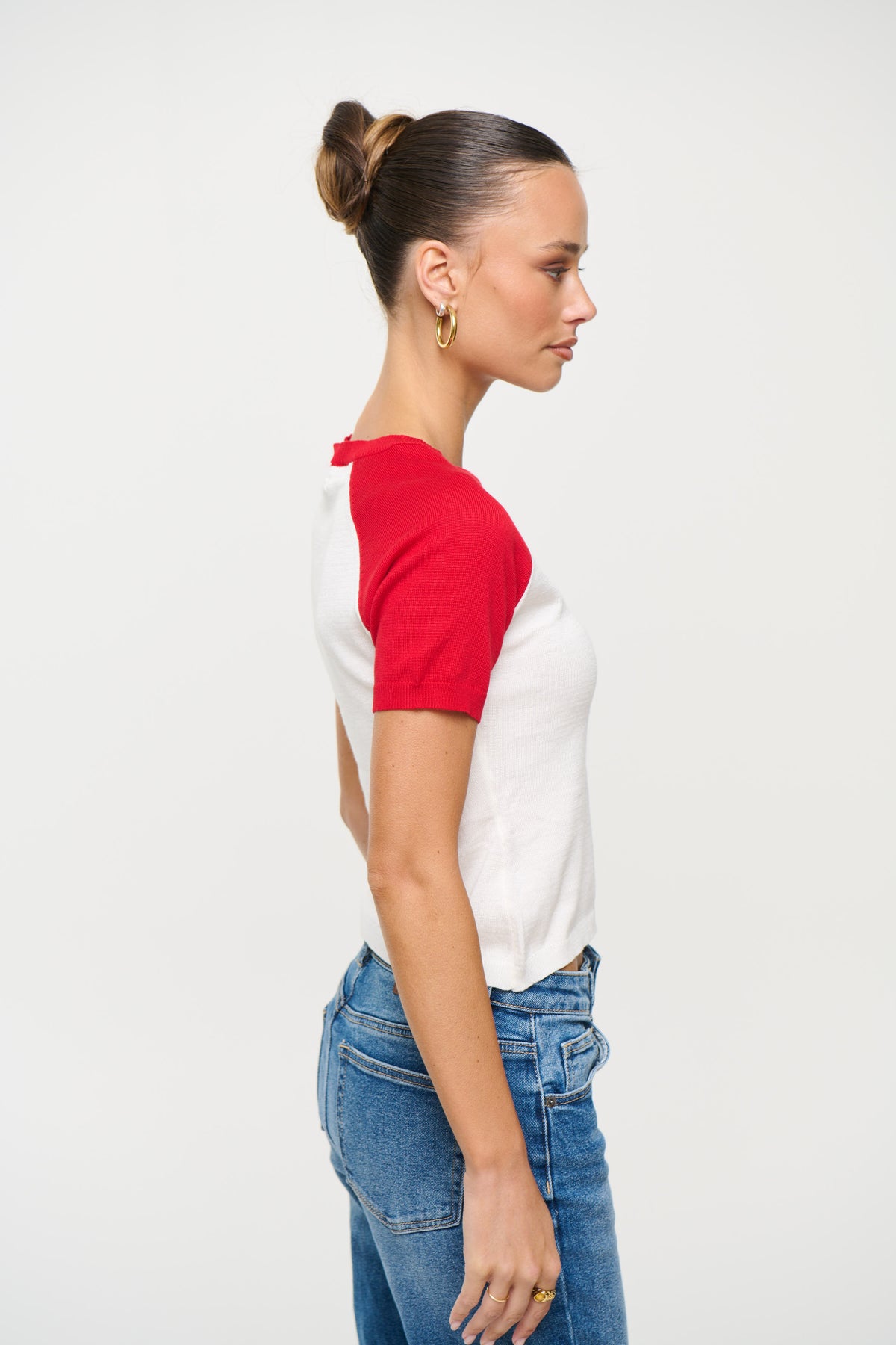 Tommy Knit Top Red