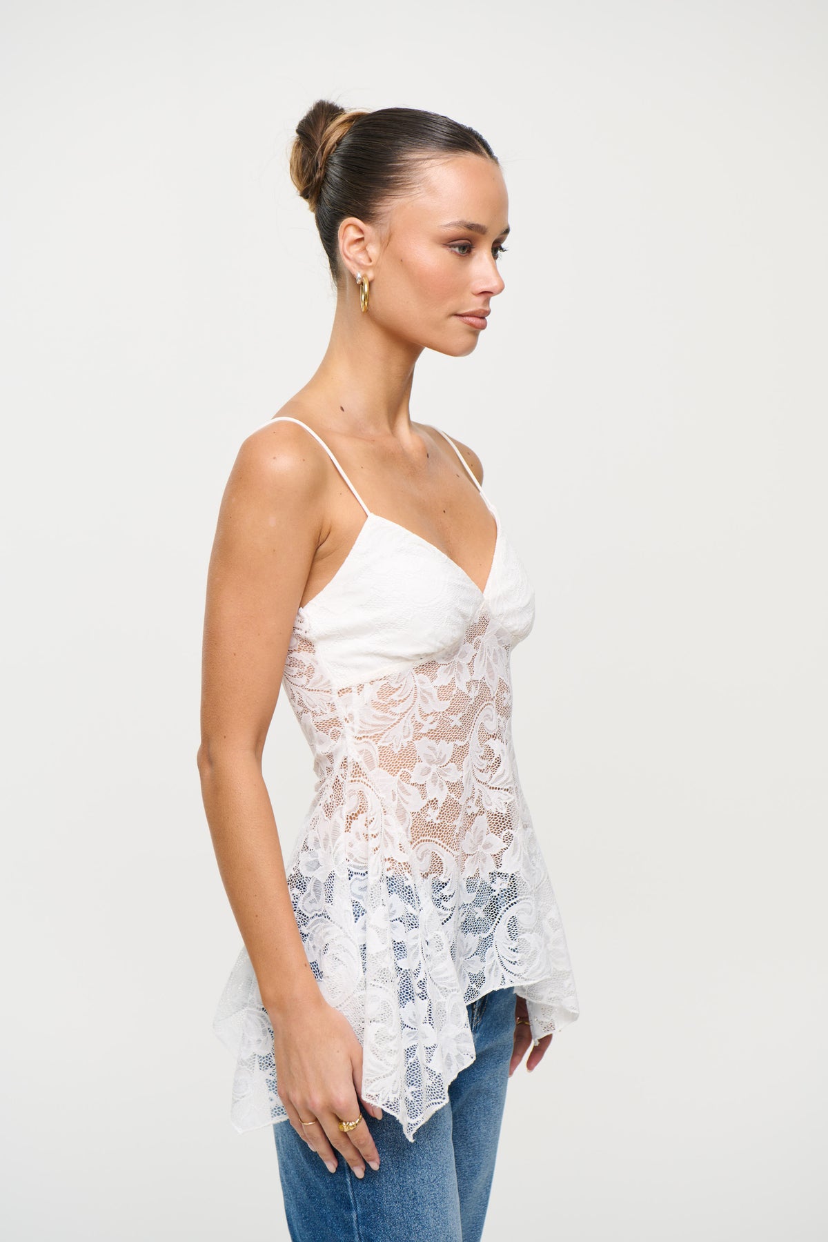 Taliah Lace Top White