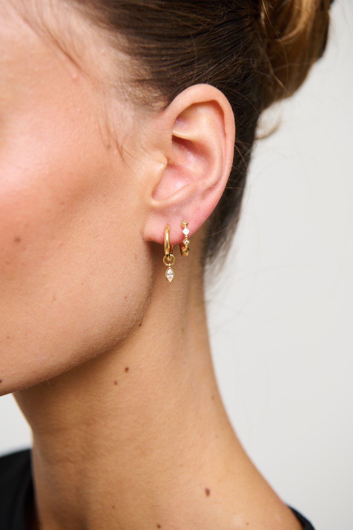 Charlotte Stacker Earring Set Gold Plated
