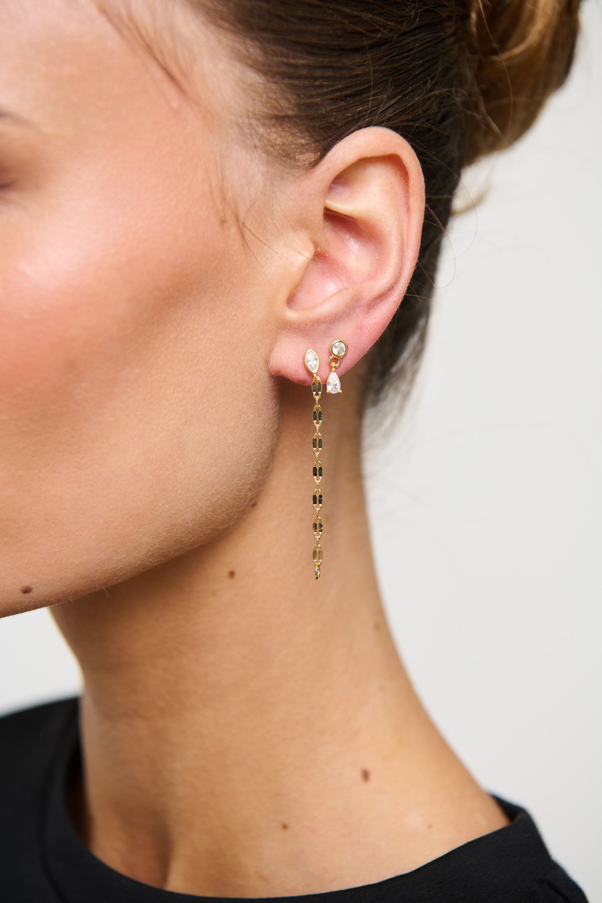 Charlotte Stacker Earring Set Gold Plated