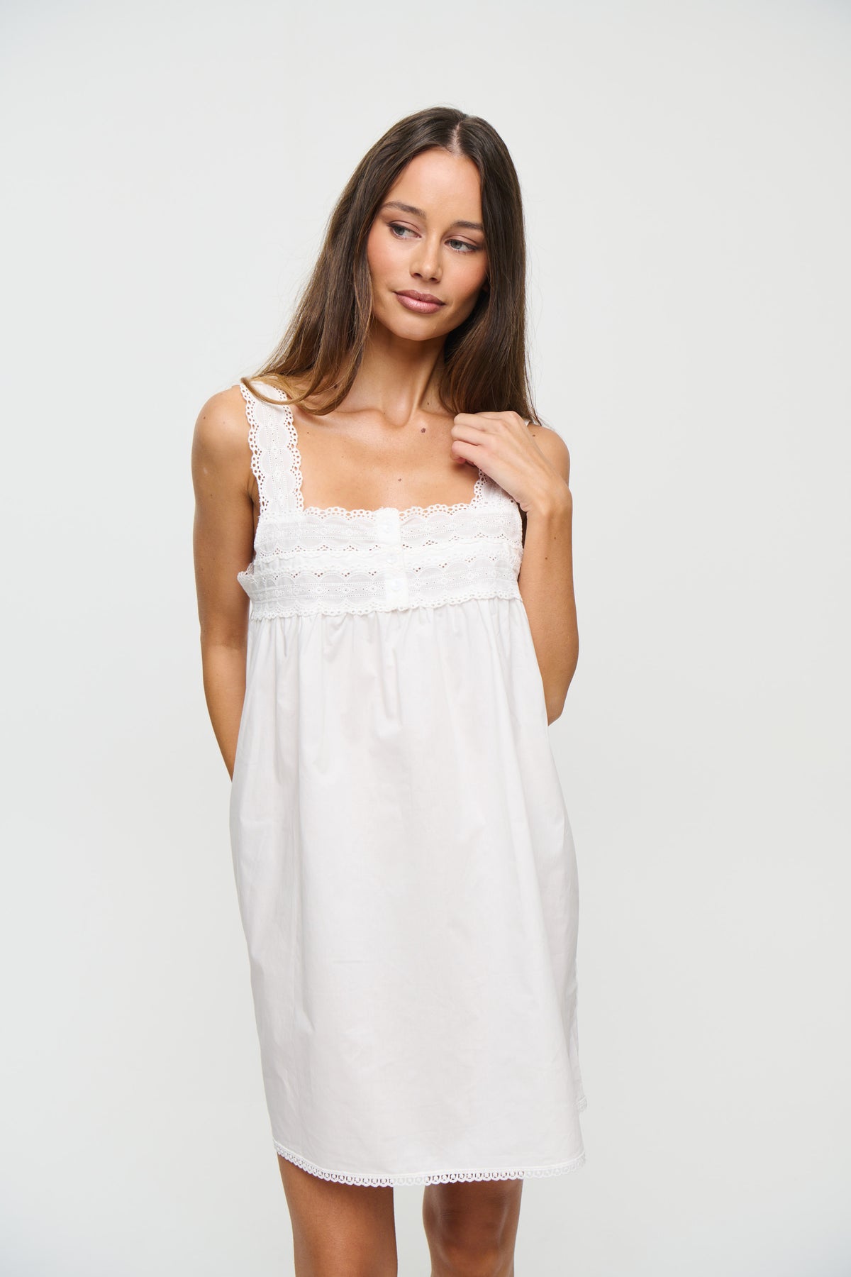 Silhouette Mini Dress Vanilla