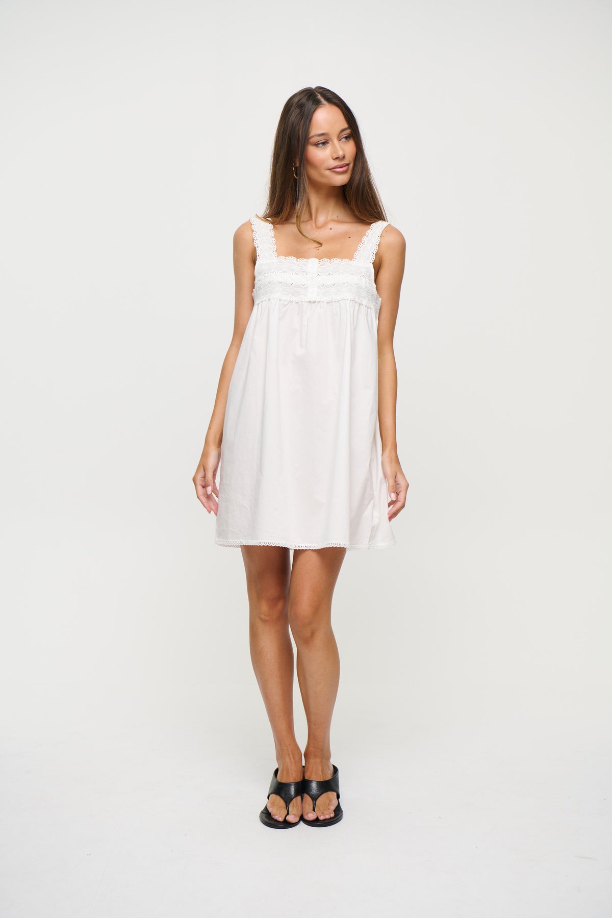 Silhouette Mini Dress Vanilla