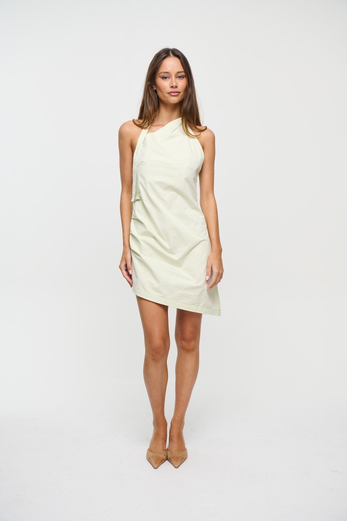 Moonlight Mini Dress Lime