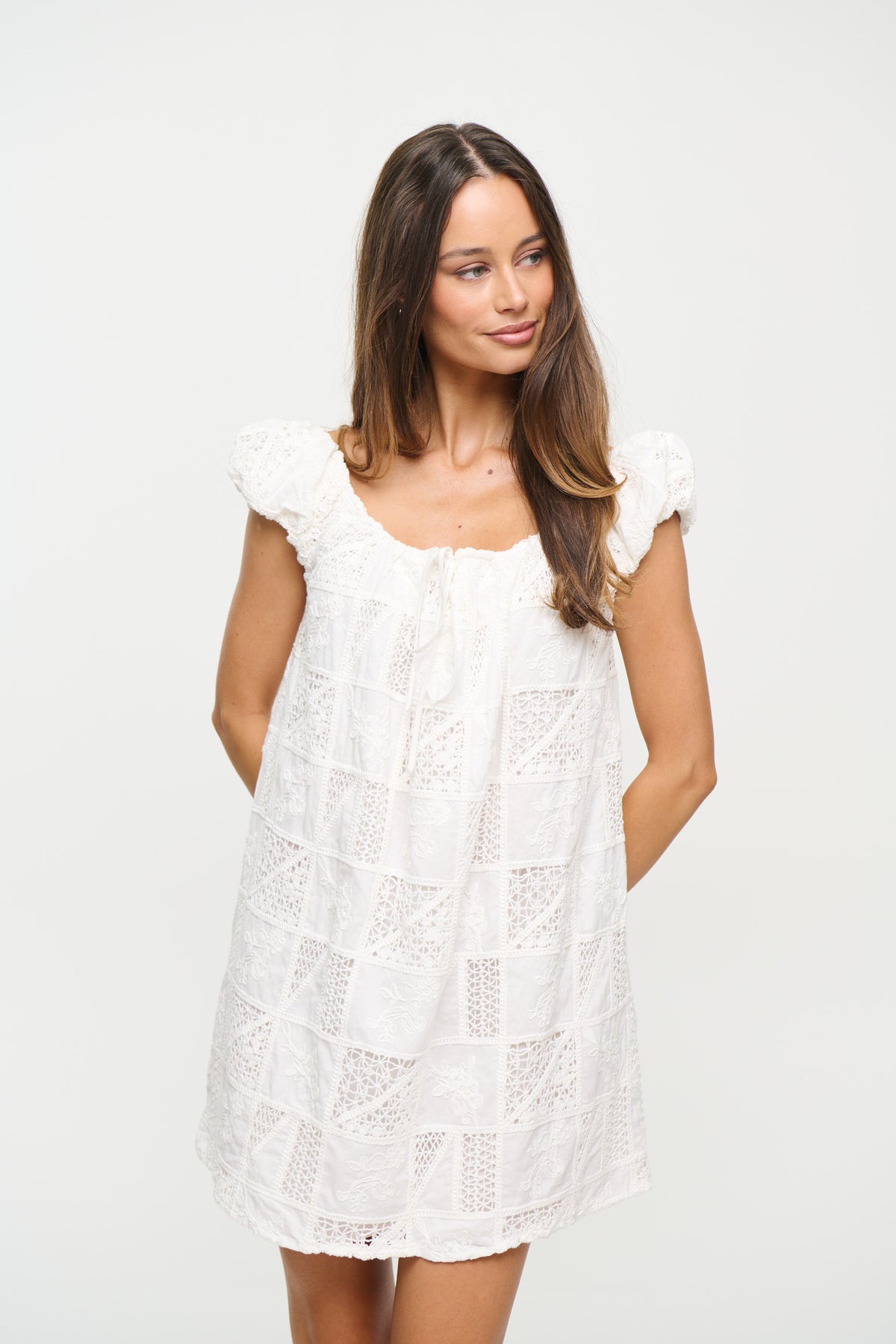 Yuni Mini Dress White