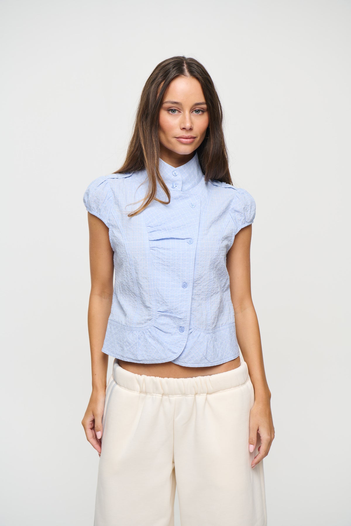 Yianni Short Sleeve Shirt Sky