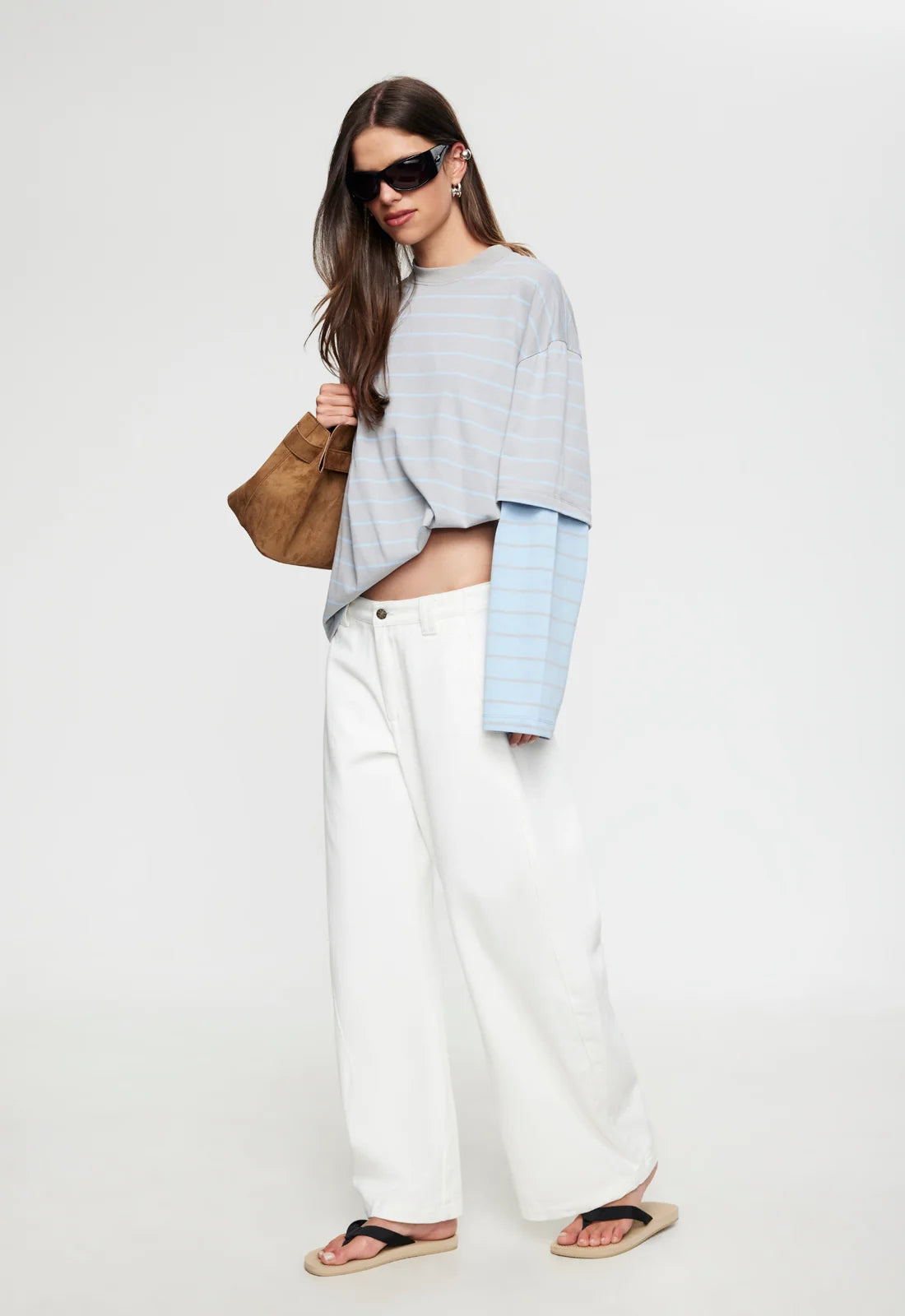 Bottega Shirt Cloudy Sky Stripe